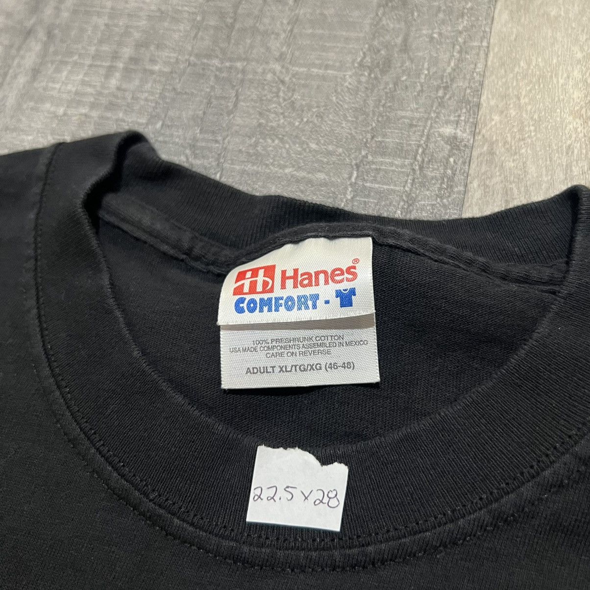 Hanes × Vintage VTG Piranha Energy Drink Black Y2K Fish Logo Ocean T Shirt Size US XL / EU 56 / 4 - 4 Thumbnail