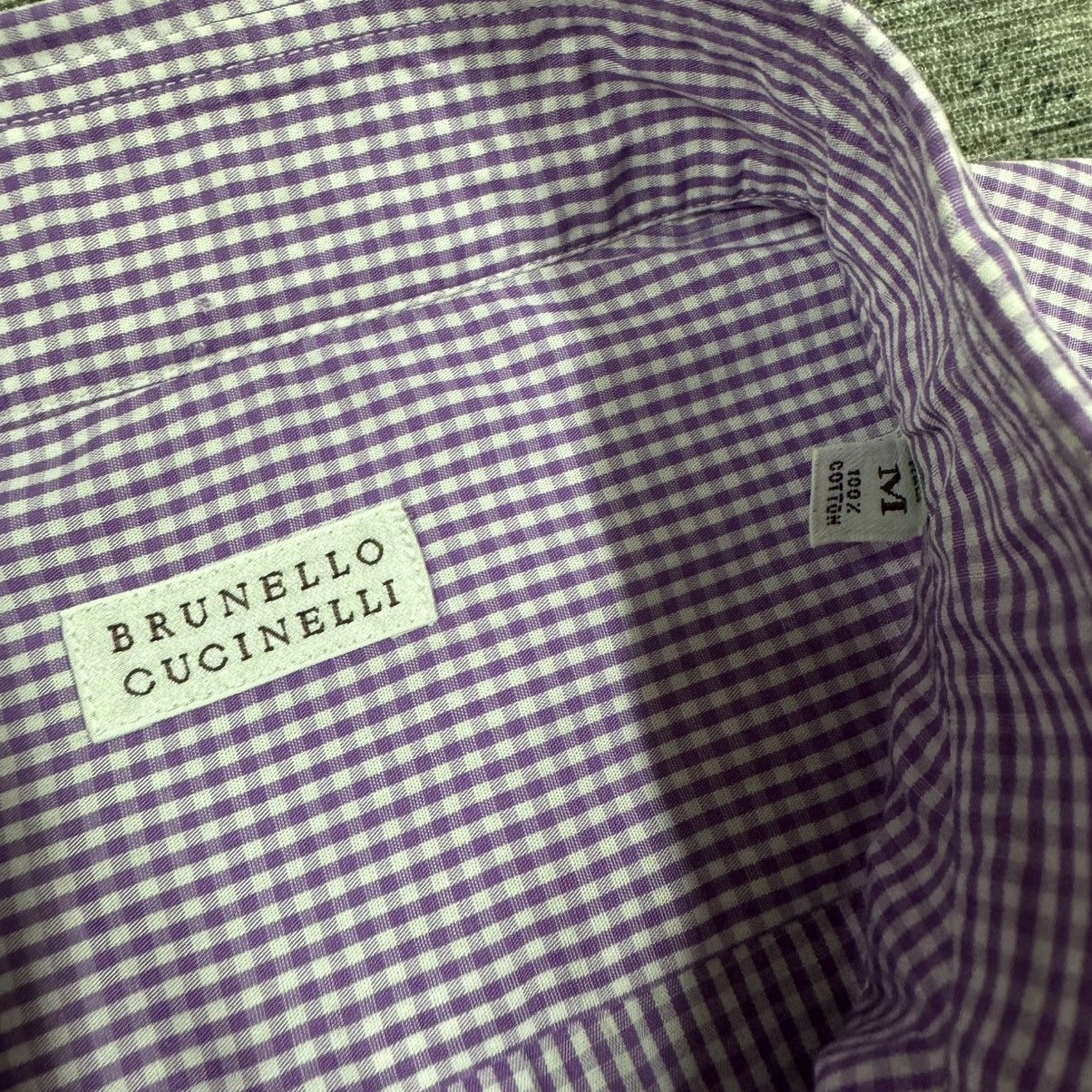 Brunello Cucinelli Brunello Cucinelli Og Checked Shirt Button Ups Italy Size US M / EU 48-50 / 2 - 23 Thumbnail