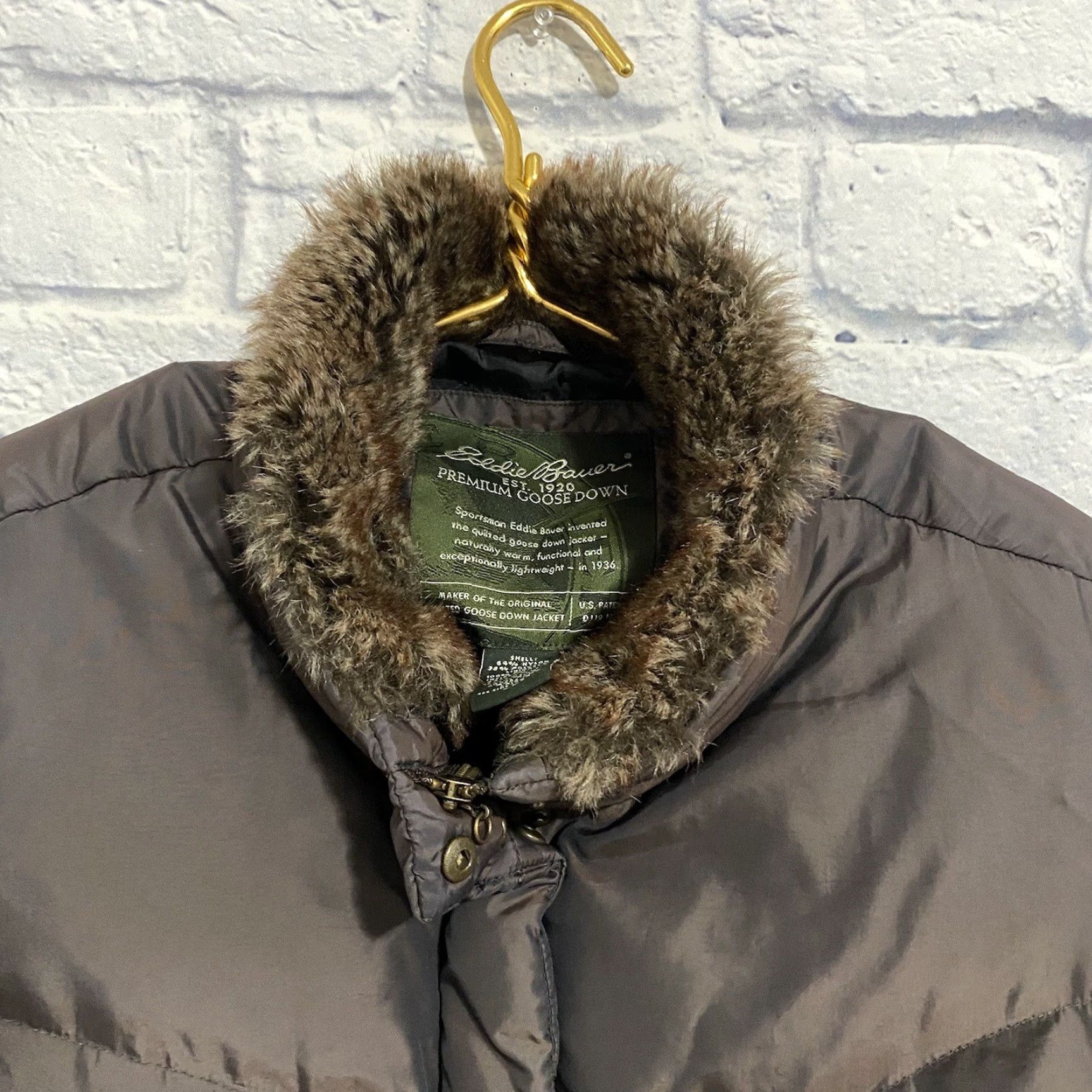 Eddie Bauer Eddie Bauer Jacket Women's Premium Puffer Goose Down Shiny Brown Faux Fur Collar XL Size XL / US 12-14 / IT 48-50 - 5 Thumbnail