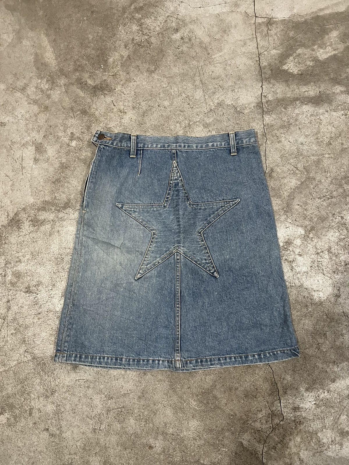 Designer × Hysteric Glamour × Vintage Vintage Hysteric Glamour Star Demim Skirt Size 30" / US 8 / IT 44 - 2 Thumbnail