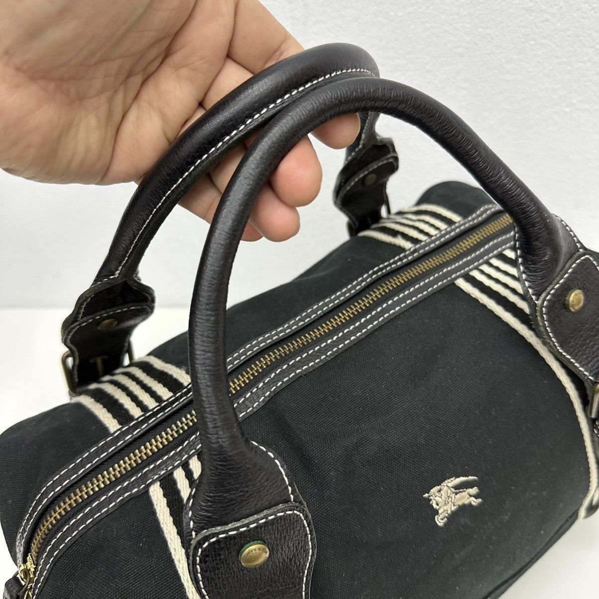 Burberry ‼️LAST DROP‼️ AUTHENTIC BURBERRY BLUE LABEL CANVAS BOSTON BAG Size ONE SIZE - 6 Thumbnail