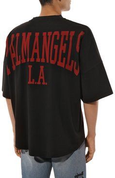 Palm Angels o1s22i1n1224 College T-Shirt in Black Size US XL / EU 56 / 4 - 4 Thumbnail