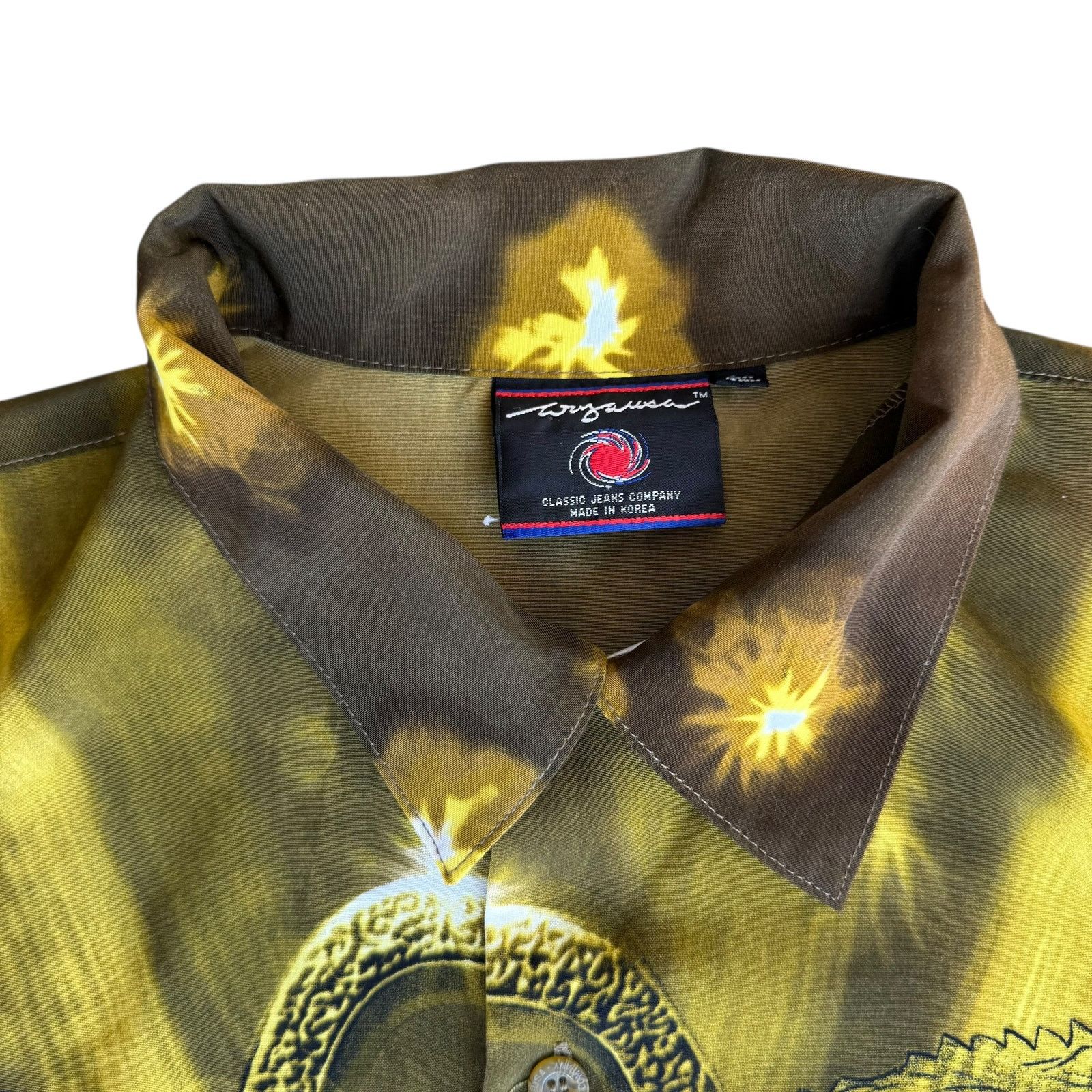 Vintage y2k AOP AllOverPrint DoubleSided Anime Button Up