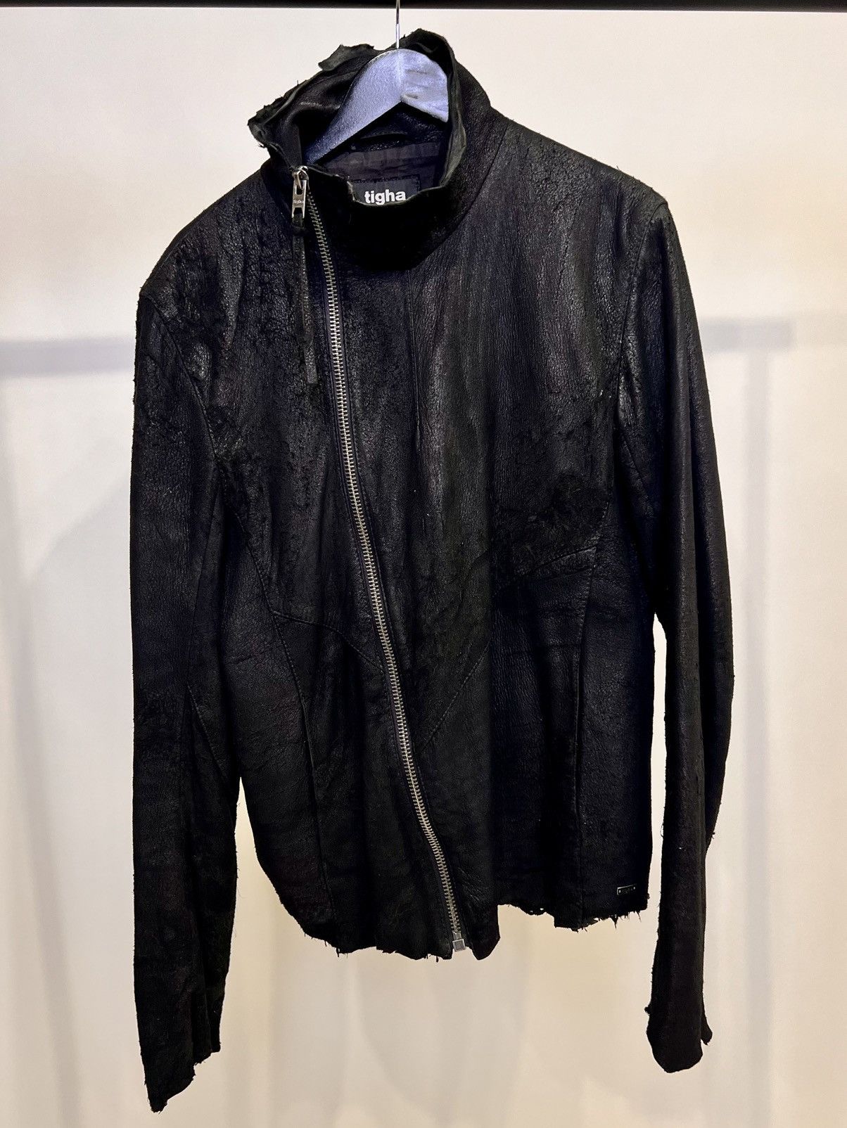 tigha Leather jacket made of crushed leather Size US XXL / EU 58 / 5 - 2 Thumbnail