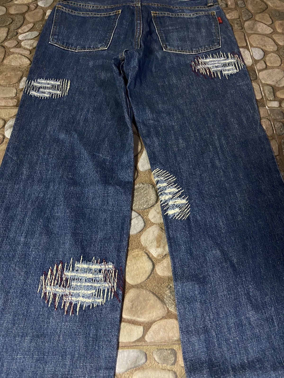 Hysteric Glamour × Japanese Brand 💥 RARE 💥 201295 home DITSETRESSED denim pants Size US 28 / EU 44 - 9 Thumbnail
