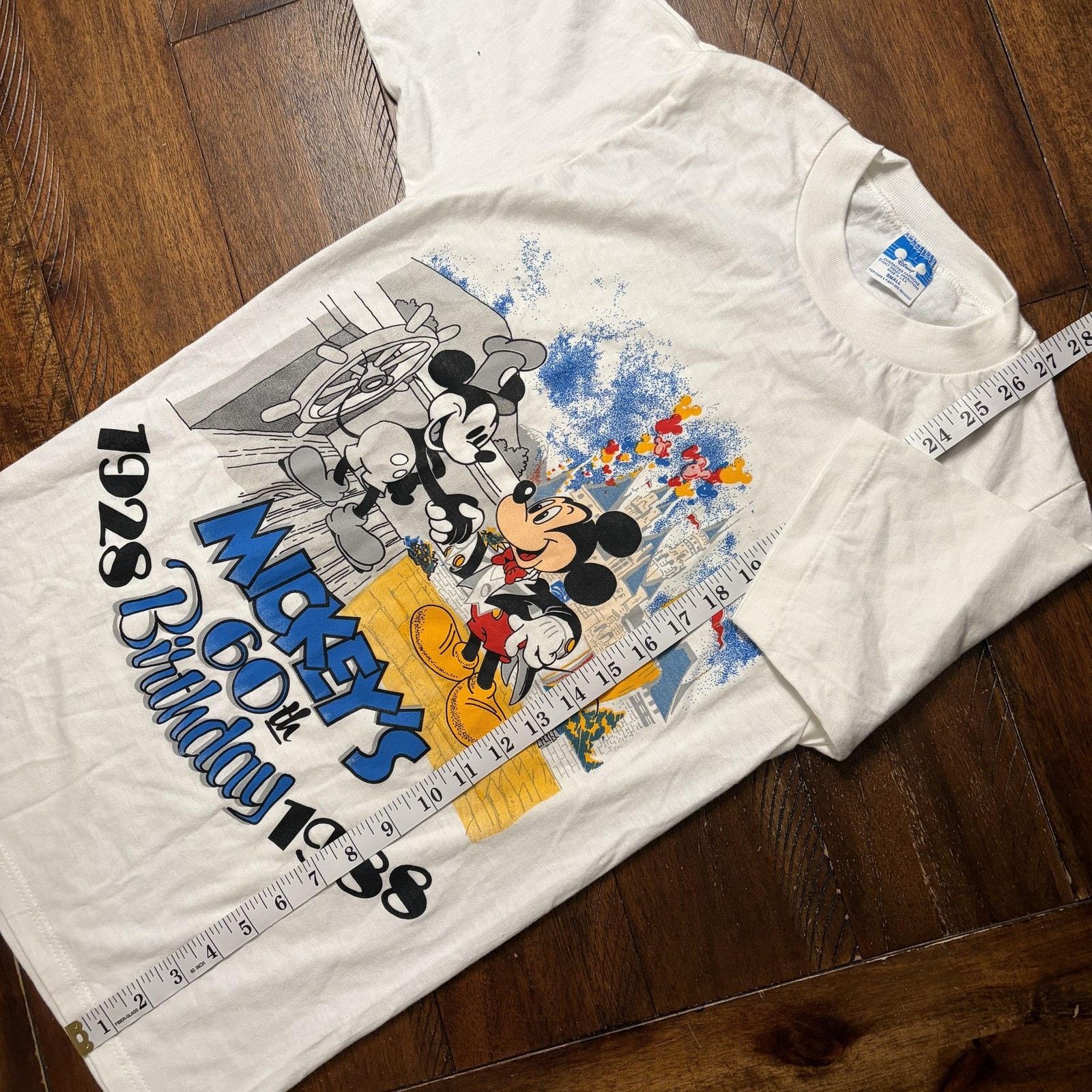 Disney Vtg Disney Mickey Mouse Shirt Mens Small 60th Birthday 1988 Size US S / EU 44-46 / 1 - 7 Thumbnail