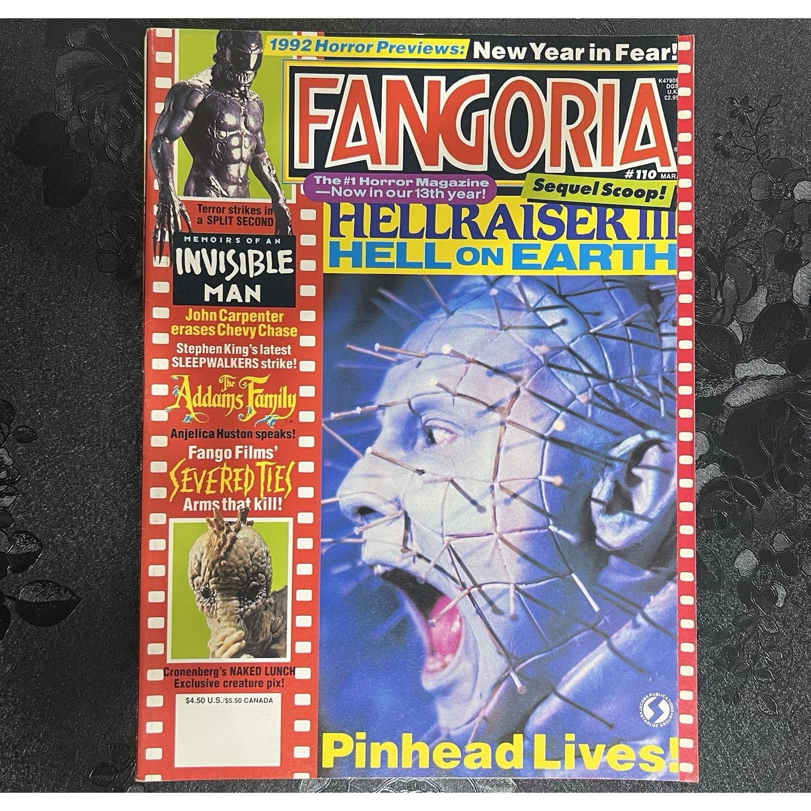 DC Comics Fangoria Magazine #110 1992 Hellraiser Pinhead Addams Family Size ONE SIZE - 1 Thumbnail