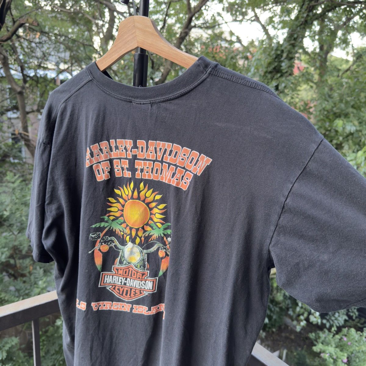 Harley Davidson Thrashed Faded Distressed Harley Chrome Shirt ERD Grunge Size US L / EU 52-54 / 3 - 5 Thumbnail