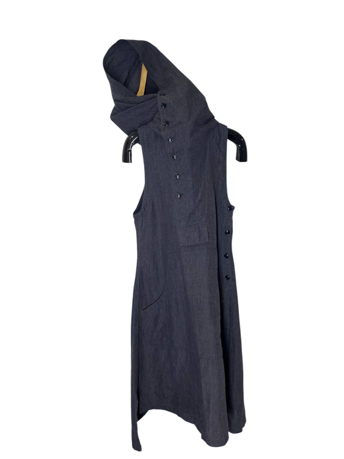 Yohji Yamamoto 🔥RARE🔥ARCHIVAL YOHJI YAMAMOTO MAXI DRESS HOODIE LONG NECK Size M / US 6-8 / IT 42-44 - 4 Thumbnail