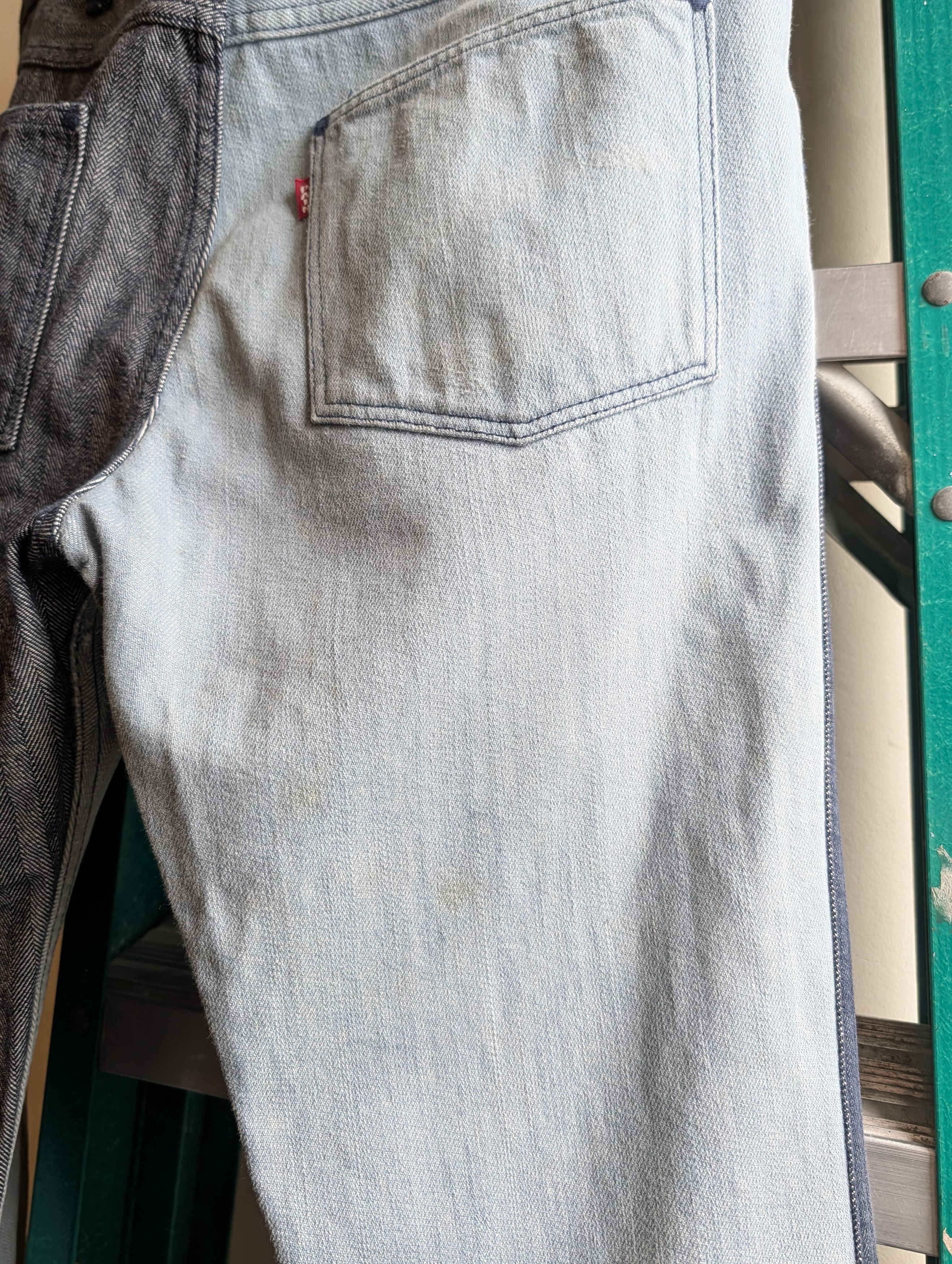 Number (N)ine Hybrid Mixed Panel Jeans Size US 34 / EU 50 - 5 Thumbnail