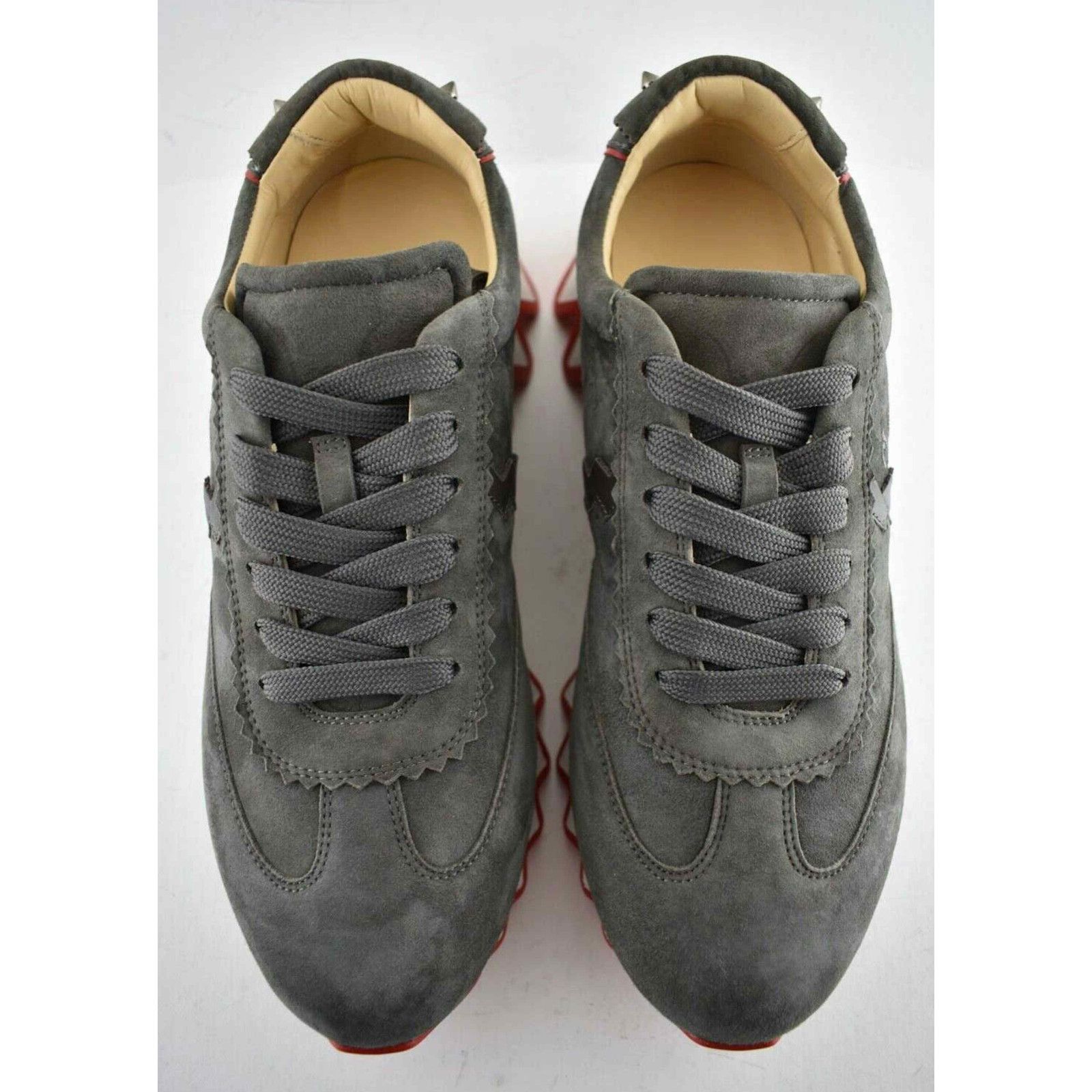 Christian Louboutin Christian Louboutin Mens Loubishark Flat Ombre Brown Suede Size US 8 / EU 41 - 7 Thumbnail