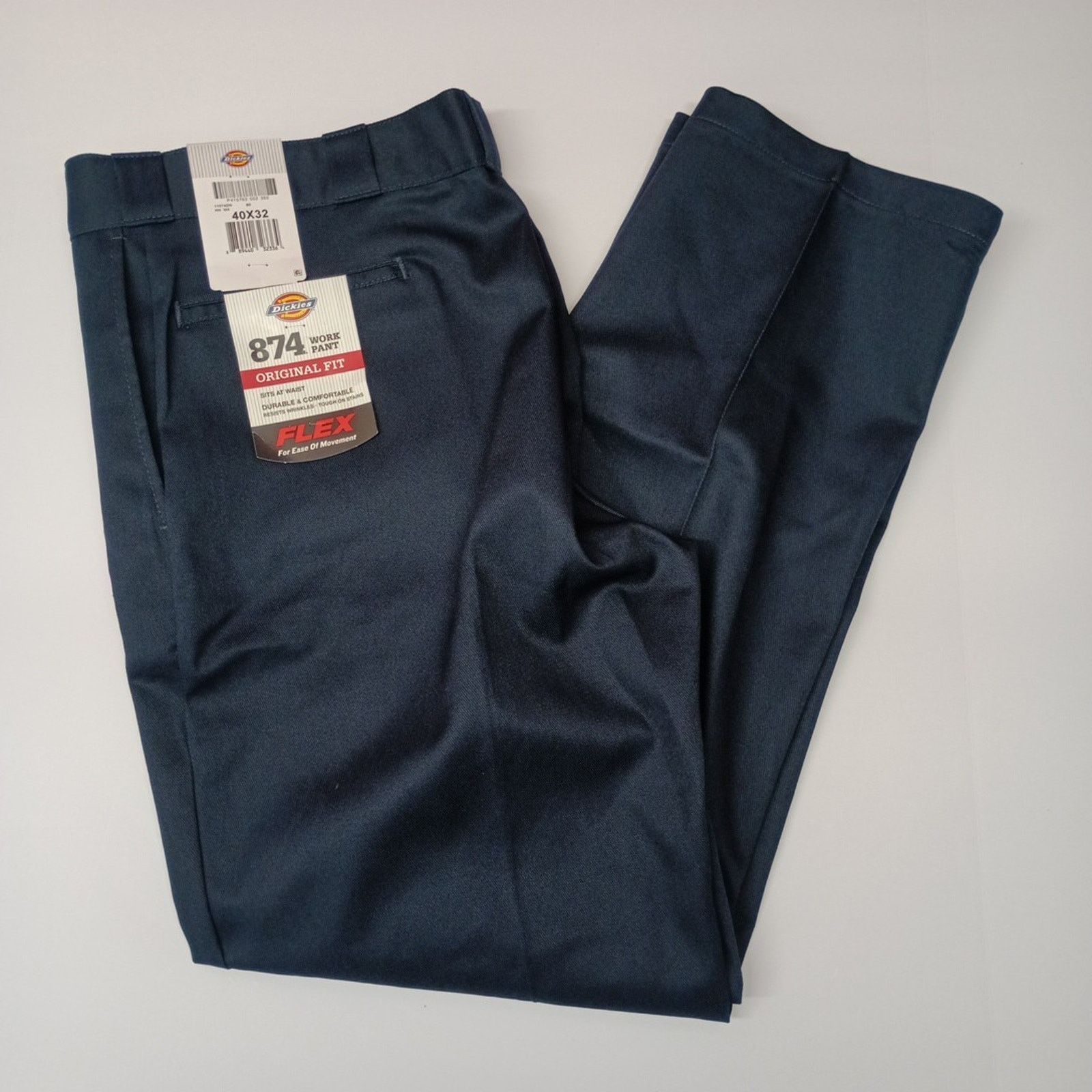 Dickies Dickies 874 Work Pants Men's 40x32 Flex Blue Original Fit Size US 40 / EU 56 - 1 Thumbnail