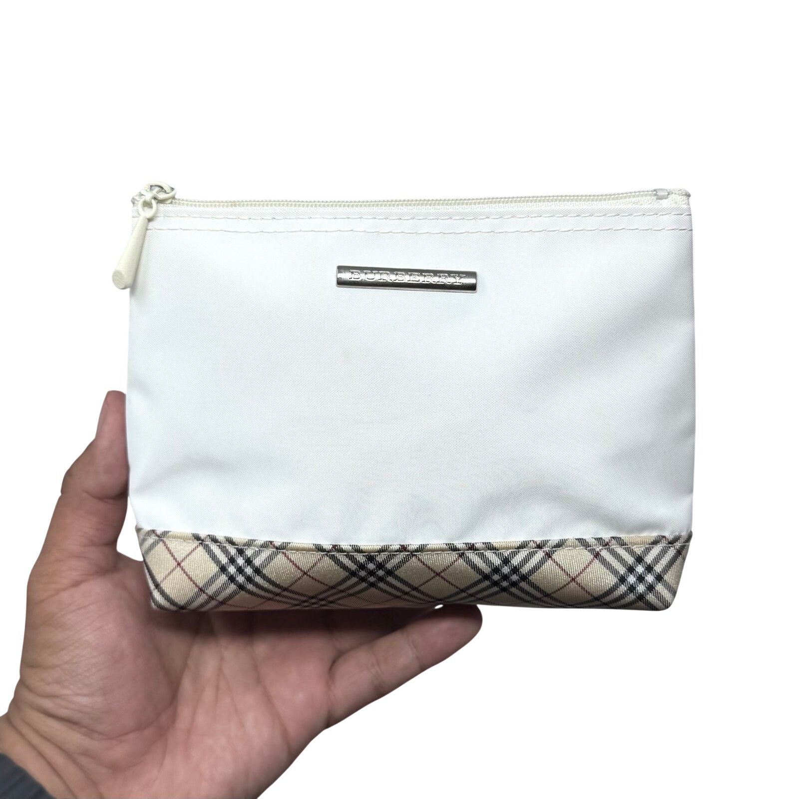 Burberry Burberry White Zipper Pouch Size ONE SIZE - 6 Thumbnail
