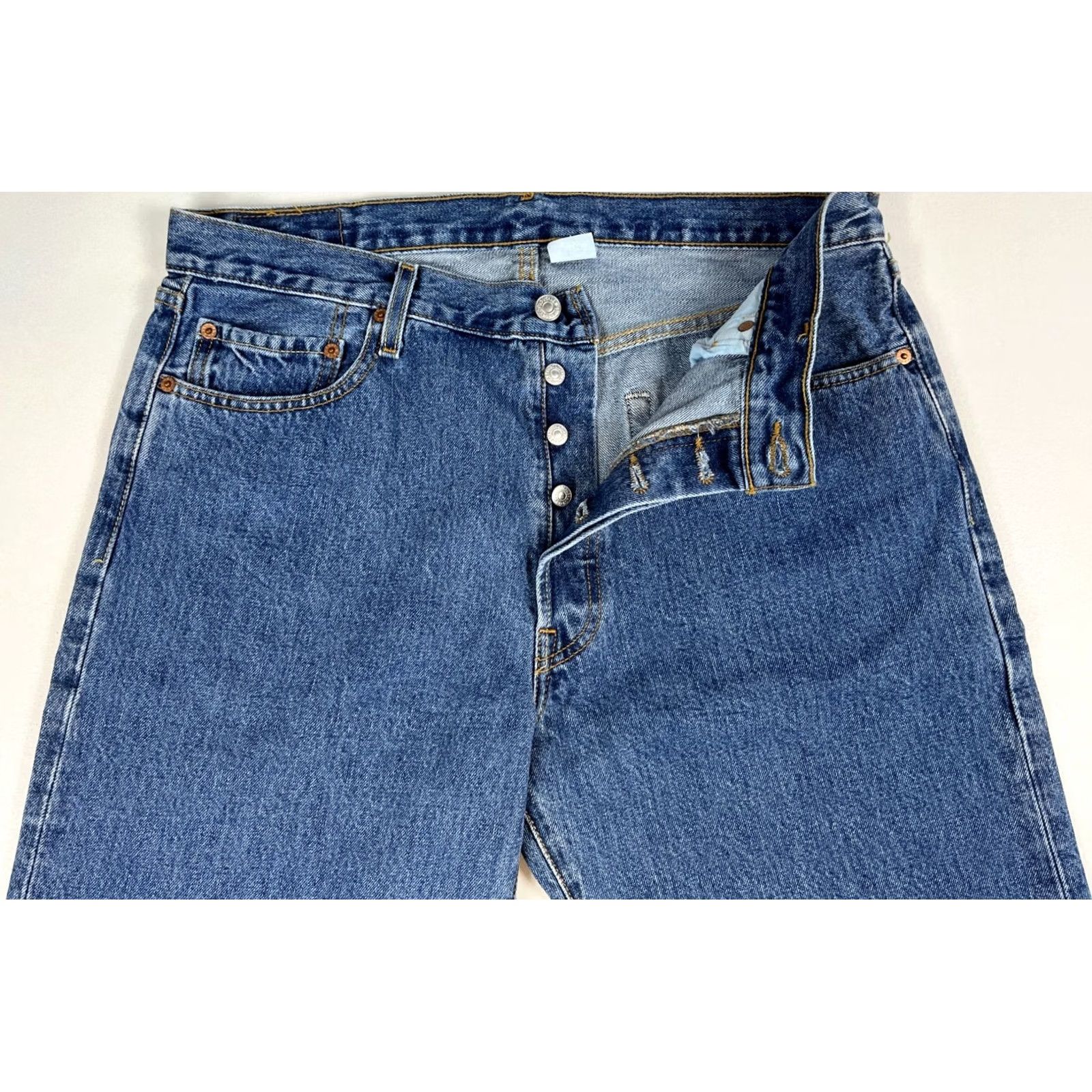 Levi's VINTAGE Levi's 501 Jeans XX Red Tab Men’s 90s Straight Denim Blue 36x34 Mens Size US 36 / EU 52 - 4 Thumbnail