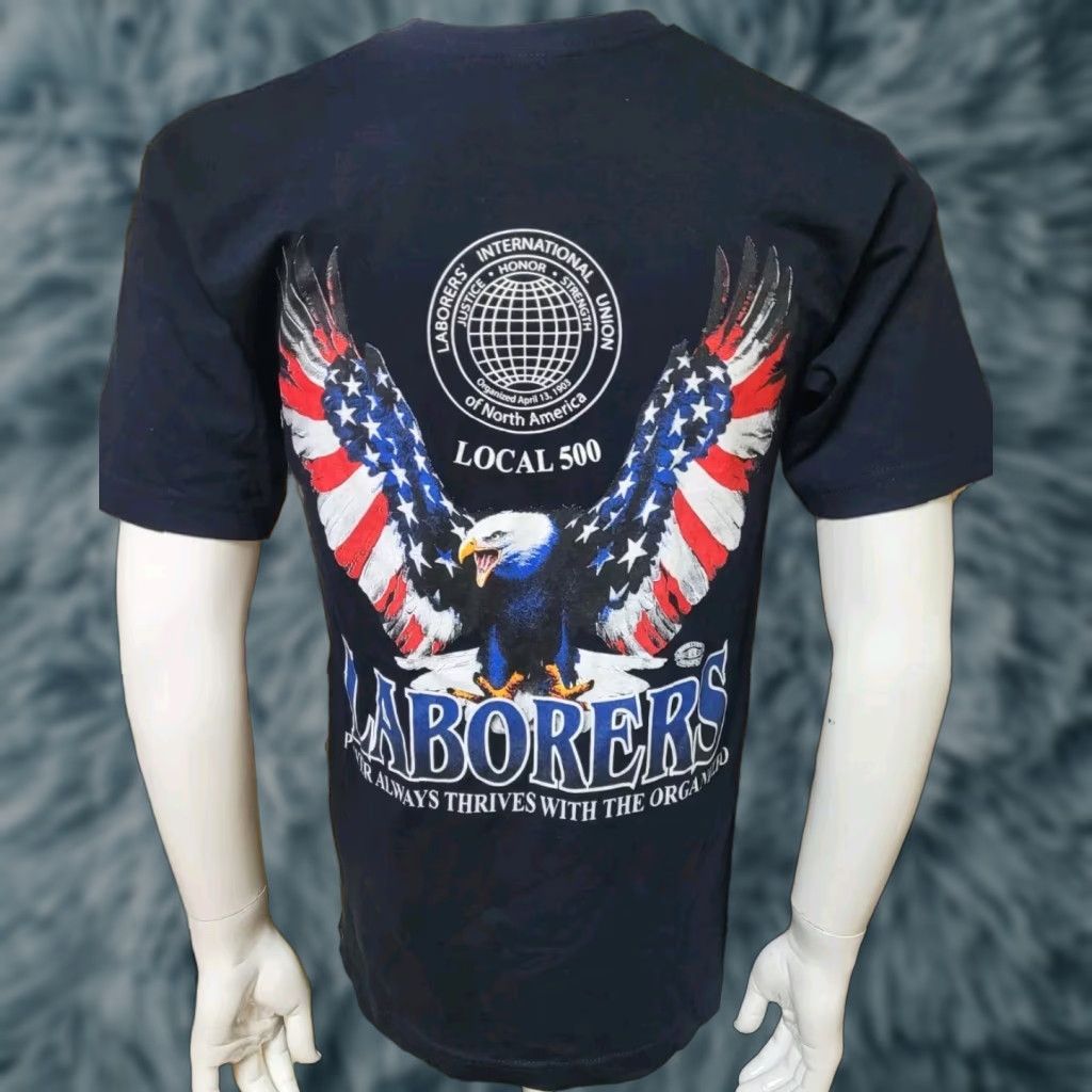 Vintage Laborers International Union Local 500 T Shirt Toledo OH Medium Construction USA Size US M / EU 48-50 / 2 - 1 Thumbnail