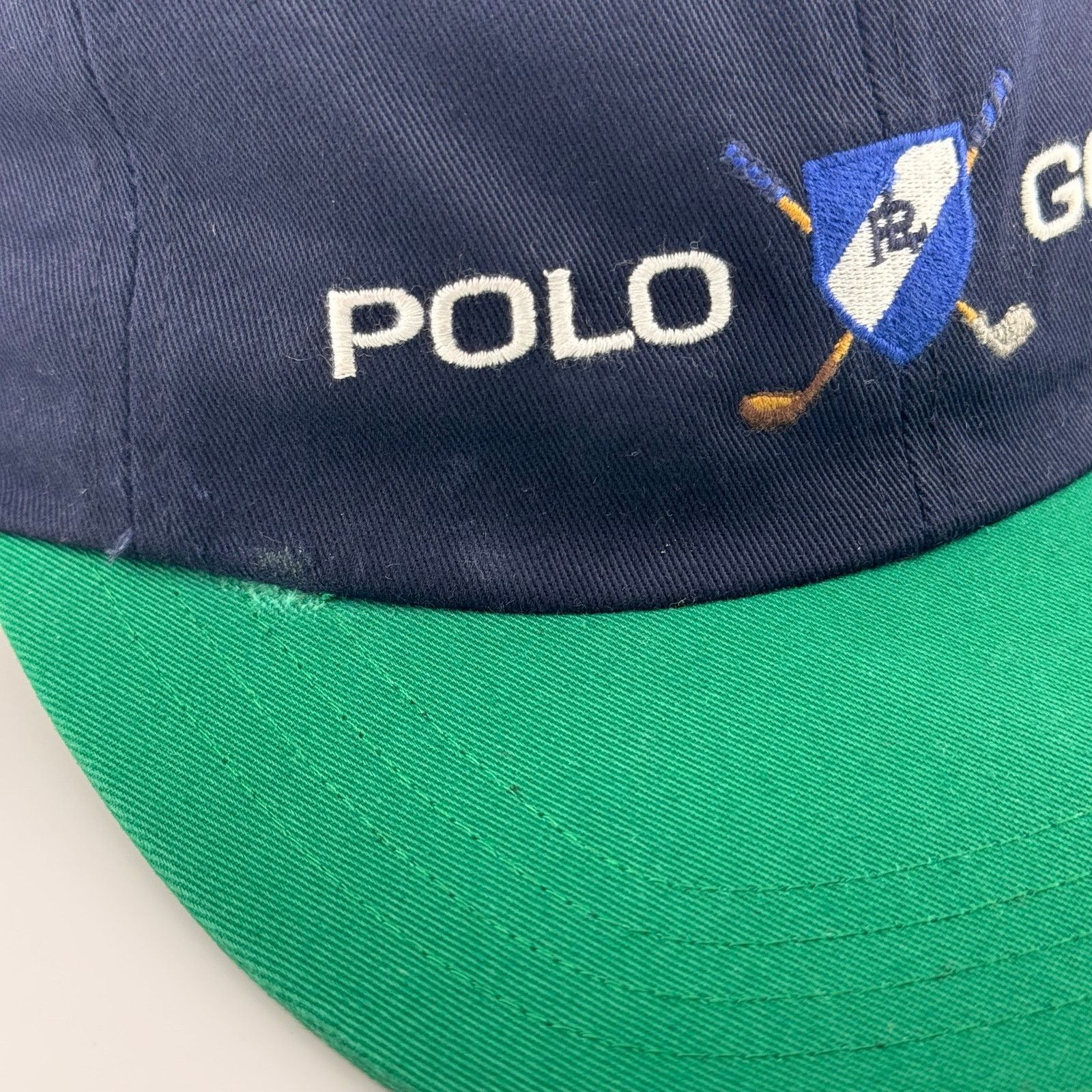 Polo Ralph Lauren NWT VTG 90s Polo Golf Ralph Lauren Golfing Shield Crest Hat Size ONE SIZE - 4 Thumbnail