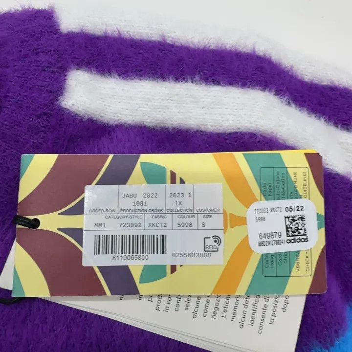 Gucci Gucci GUCCI x adidas Purple Long Sleeve Sweater -2506 Size US S / EU 44-46 / 1 - 5 Thumbnail
