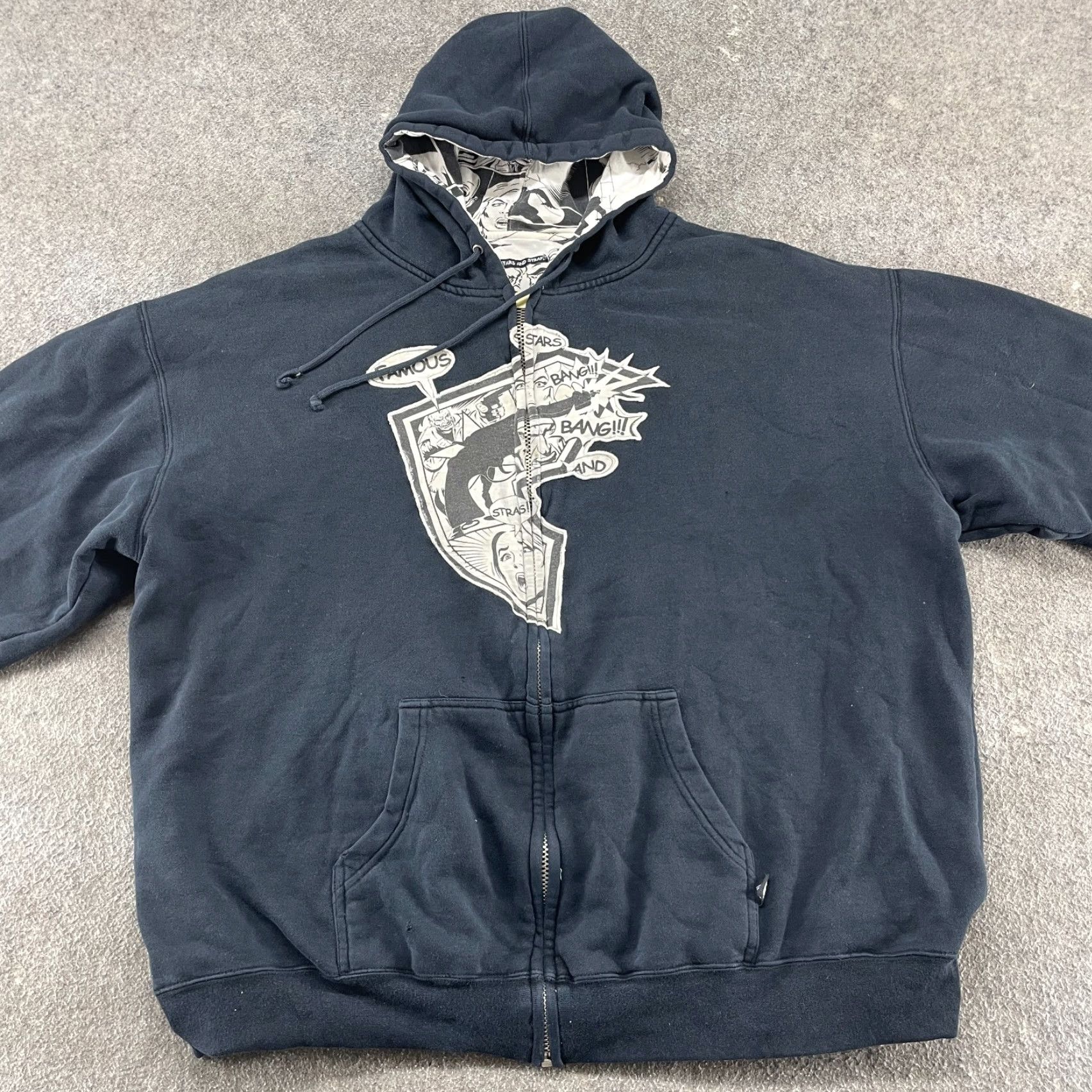 Vintage VINTAGE Famous Stars Straps Hoodie Mens 3XL AOP Comic Strip Jesse Pinkman Y2K Size US XXL / EU 58 / 5 - 7 Thumbnail