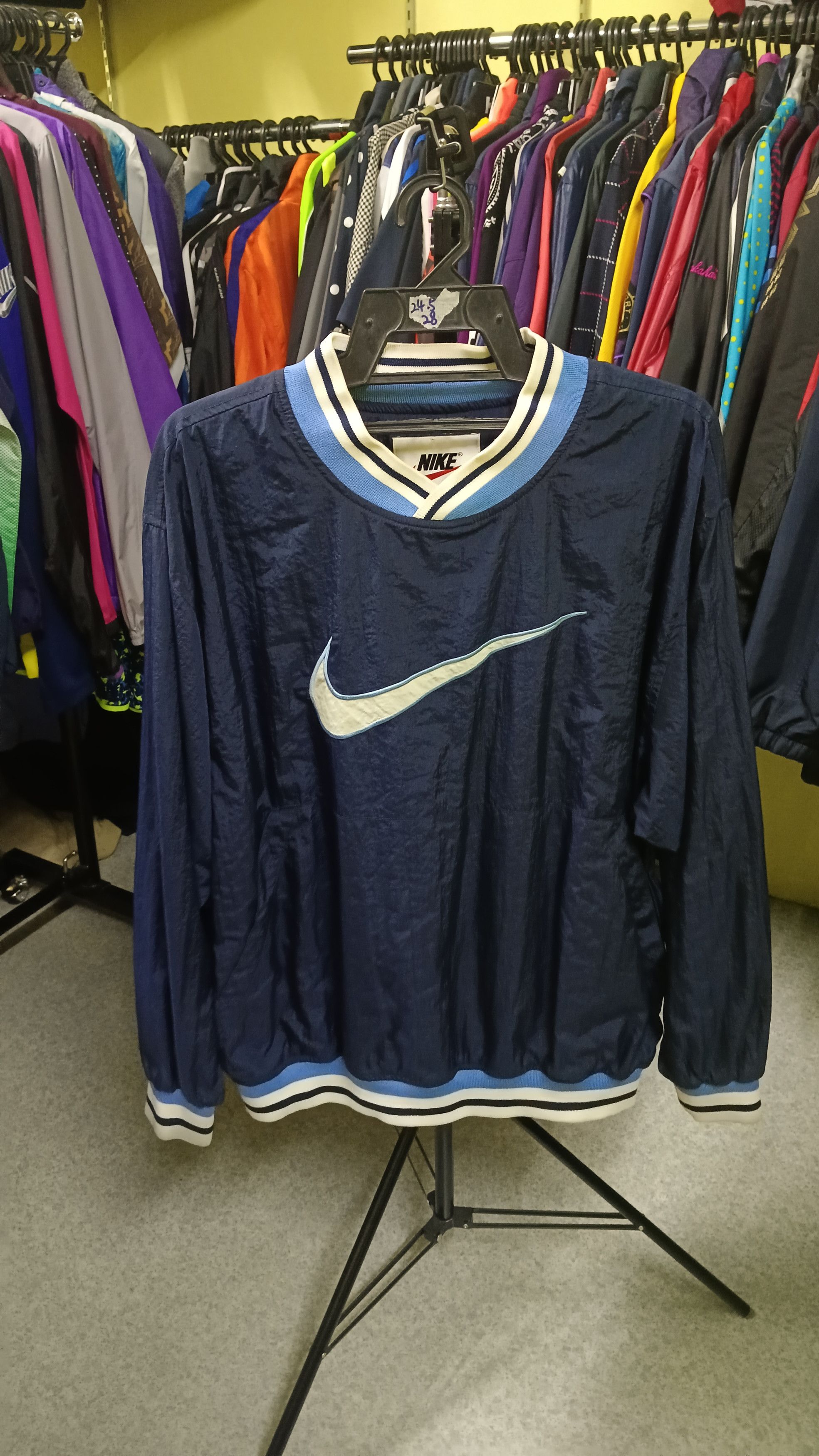 Nike × Vintage 🔥 Nike Centre Swoosh Vintage Windbreaker Pullover Size US M / EU 48-50 / 2 - 1 Thumbnail