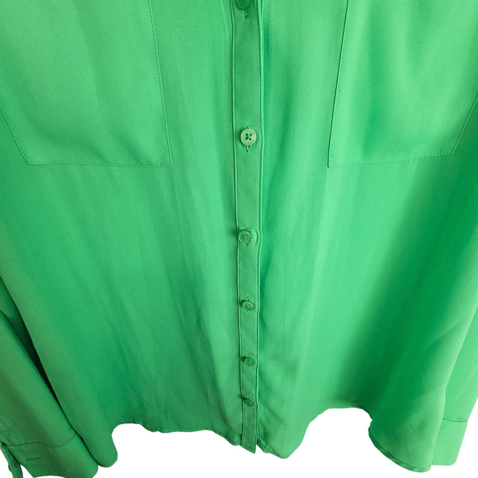 Express Express Womens Portofino Shirt L Slim Fit Career Corp Office Size L / US 10 / IT 46 - 3 Thumbnail