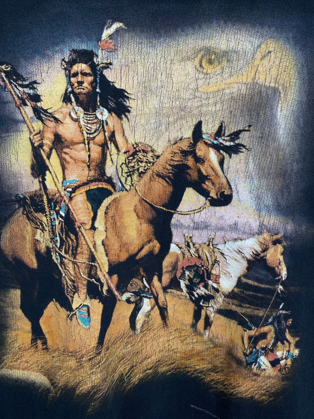 Native 🇺🇸 Vintage 1994 Navajo Indian people t-shirt rare retro hype Size US XL / EU 56 / 4 - 6 Thumbnail