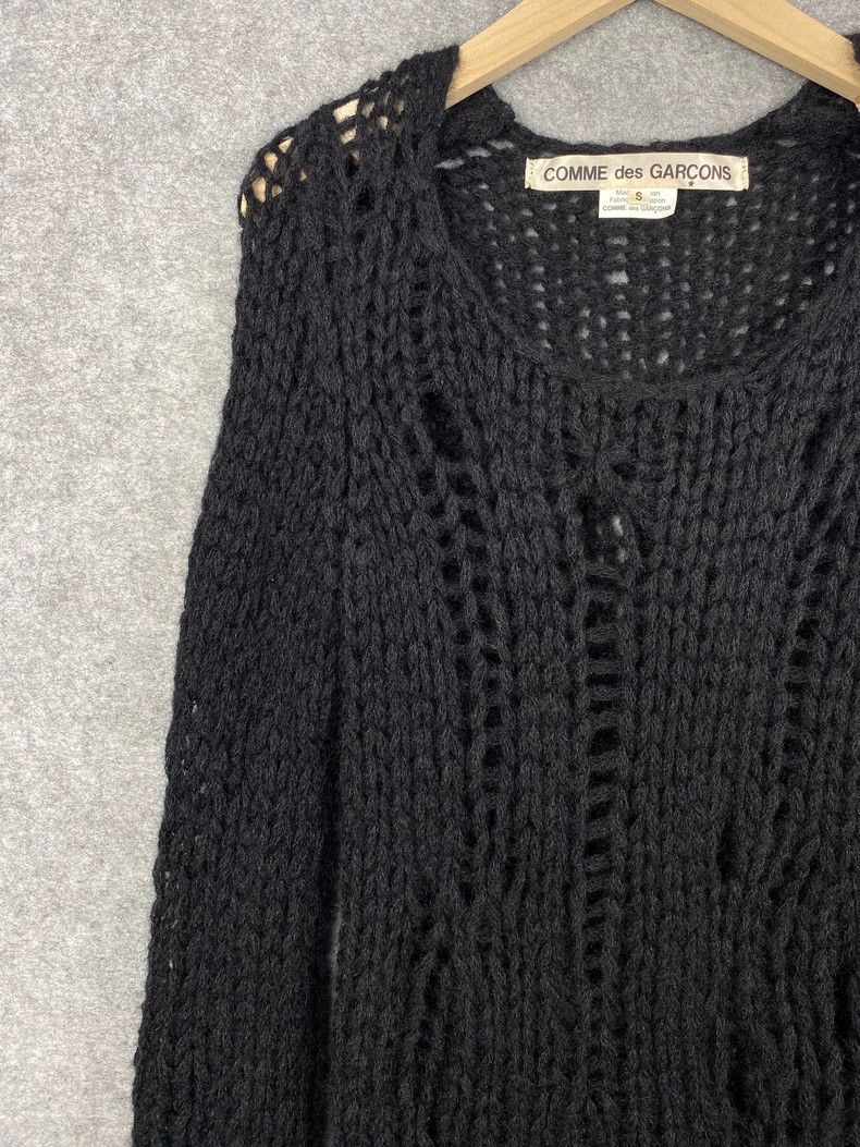 Comme des Garcons Comme Des Garcons Hand-woven cutout mohair-blend sweater Size S / US 4 / IT 40 - 4 Thumbnail