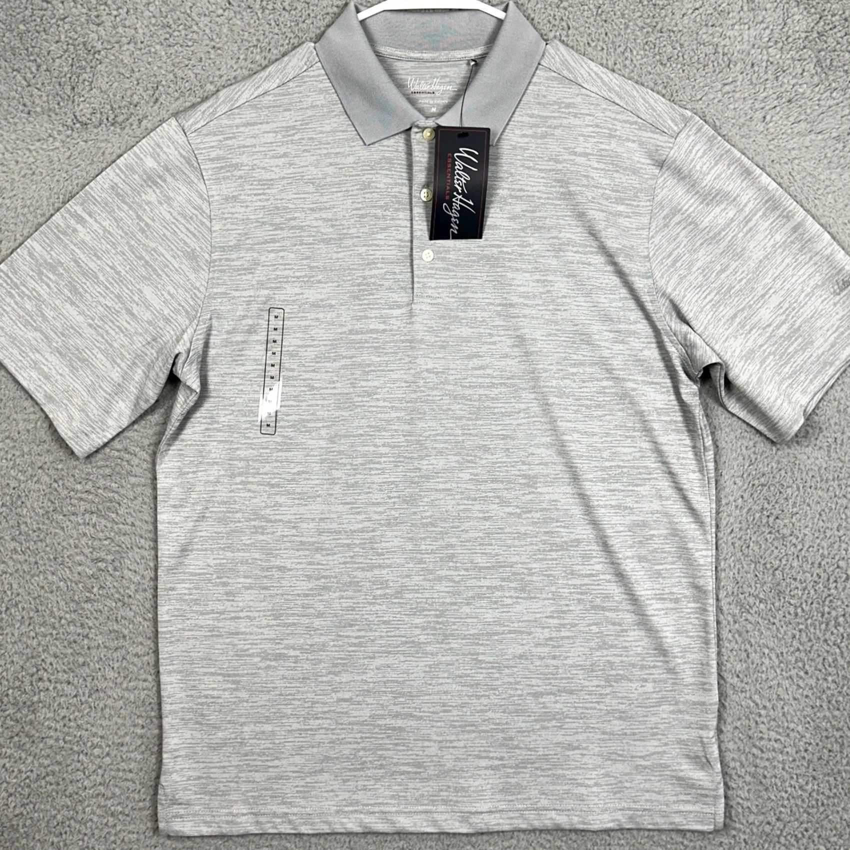 Vintage VINTAGE: No Walter Hagen Essentials Polo Shirt Mens M Gray Heather Short Sleeve Collared Button Placket Casual Activewear Golf Rugby Shirt Size US M / EU 48-50 / 2 - 3 Thumbnail