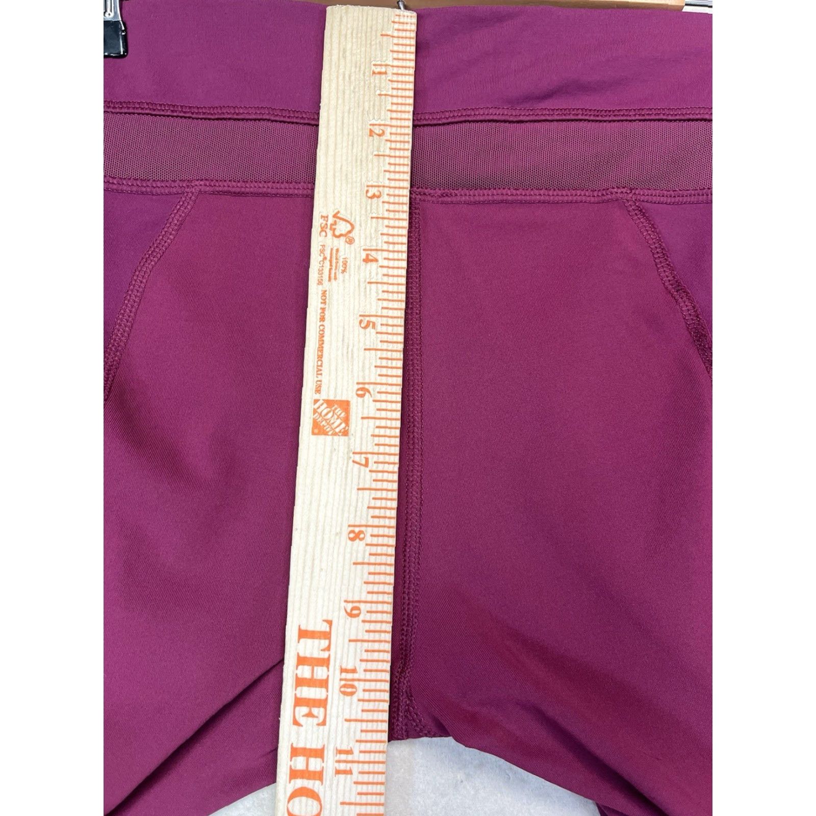 Lululemon Lululemon Leggings Women Size 8 Ankle High Rise Plum Activewear Yoga Gym Pockets Zip Pocket Size 30" / US 8 / IT 44 - 4 Thumbnail