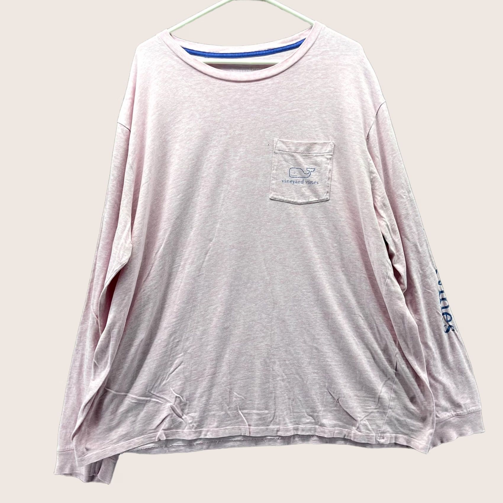 Vineyard Vines Vineyard Vines Shirt Mens 2XL Pink Long Sleeve Whale Pocket Graphic Tee Tagless Size US XXL / EU 58 / 5 - 1 Thumbnail