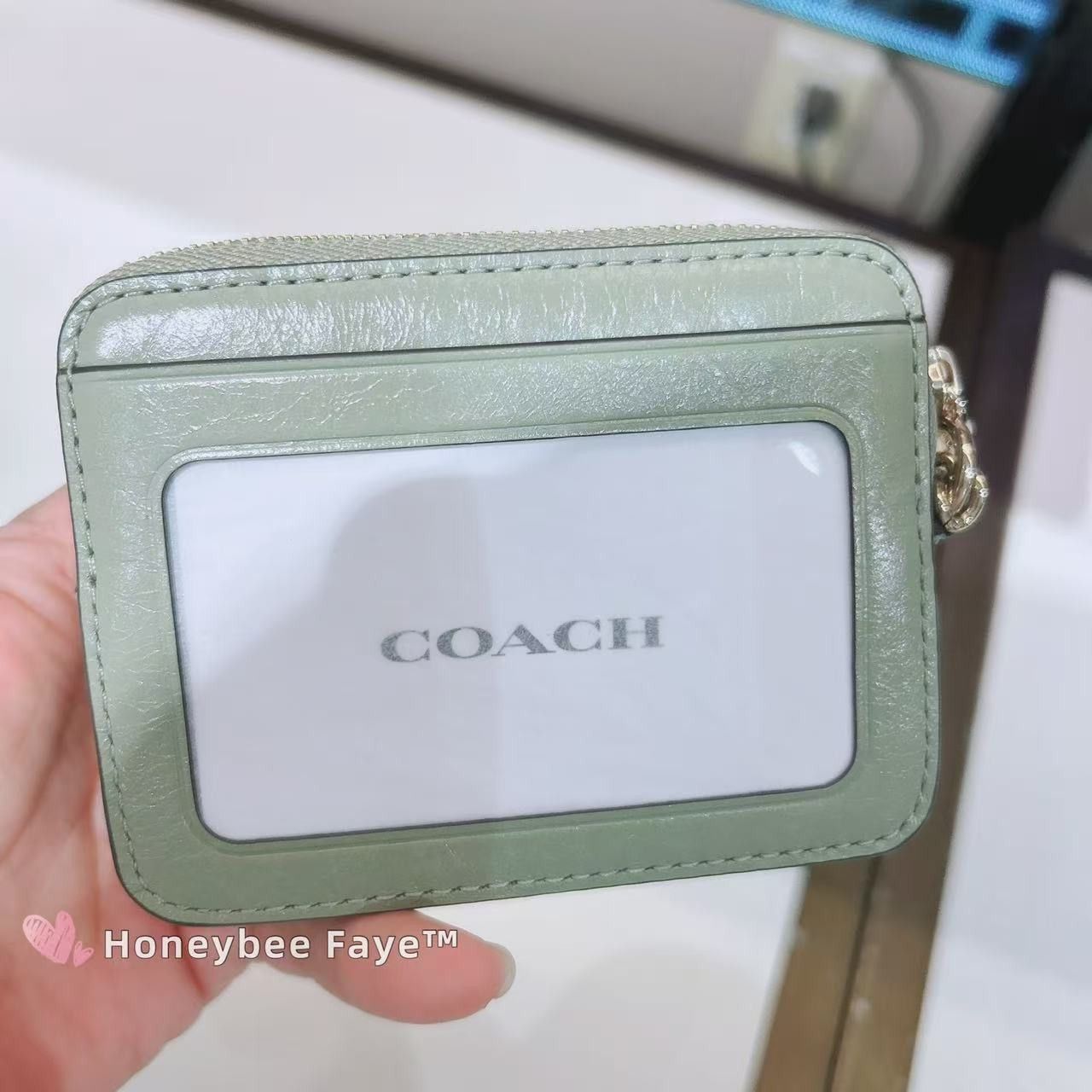 Coach Zip Card Case With Quilting CEC51 Size ONE SIZE - 2 Thumbnail