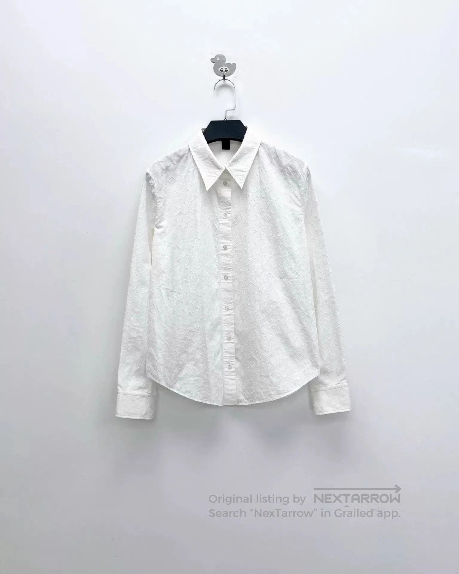 Louis Vuitton Louis Vuitton New White Monogram Shirt. Size S / US 4 / IT 40 - 1 Thumbnail