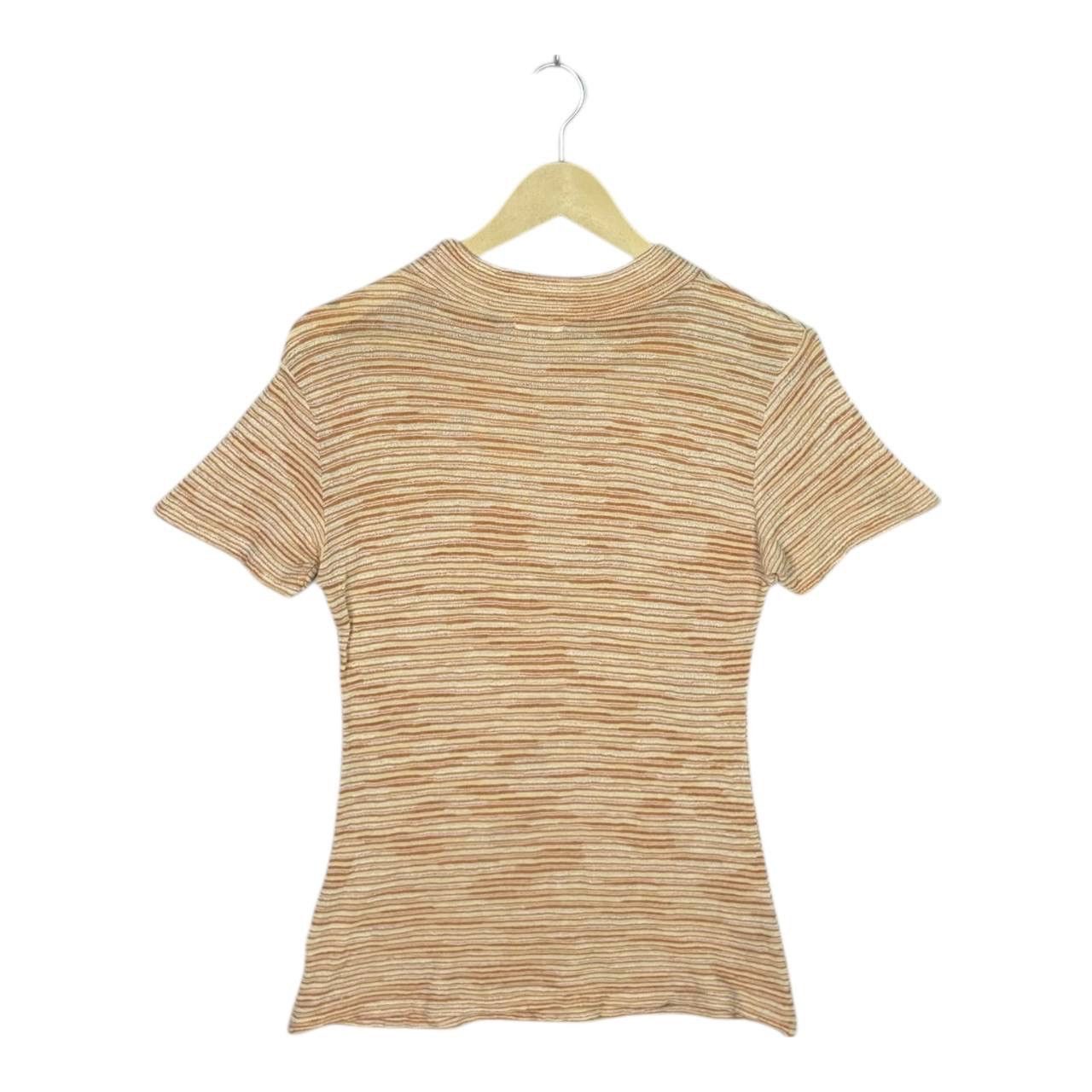 Issey Miyake Issey Miyake Plantation Striped Knit Mock Neck Top Japan M Size US S / EU 44-46 / 1 - 2 Thumbnail