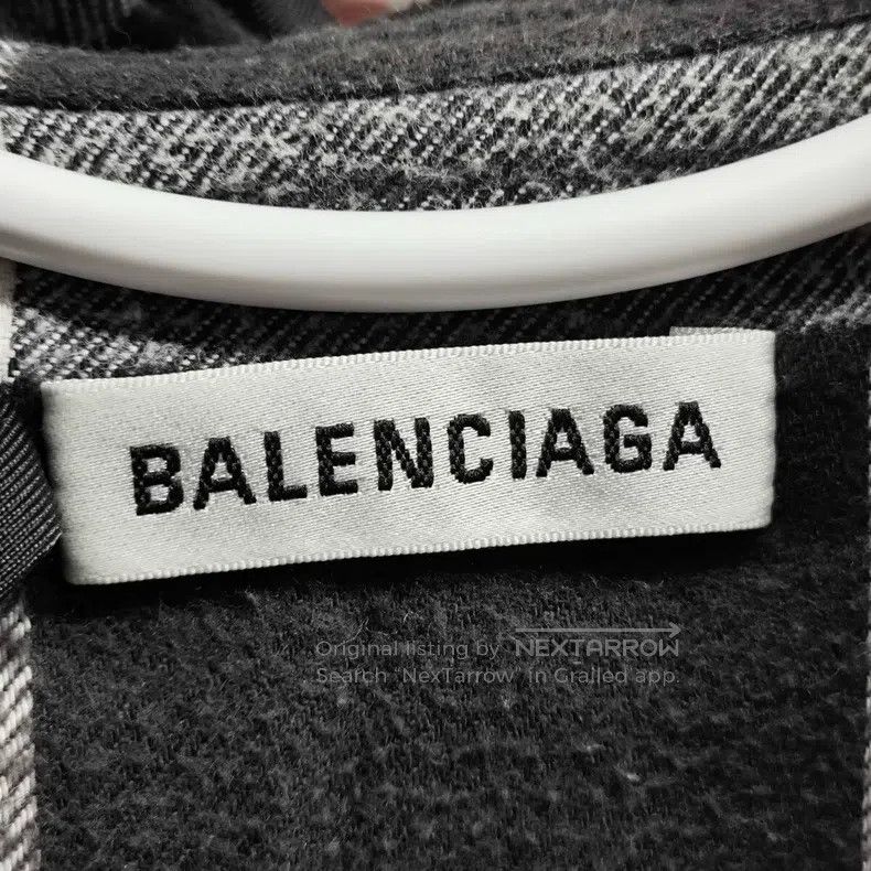 Balenciaga Balenciaga Cotton Logo Plaid Ribbon Shirt Size XS / US 0-2 / IT 36-38 - 3 Thumbnail