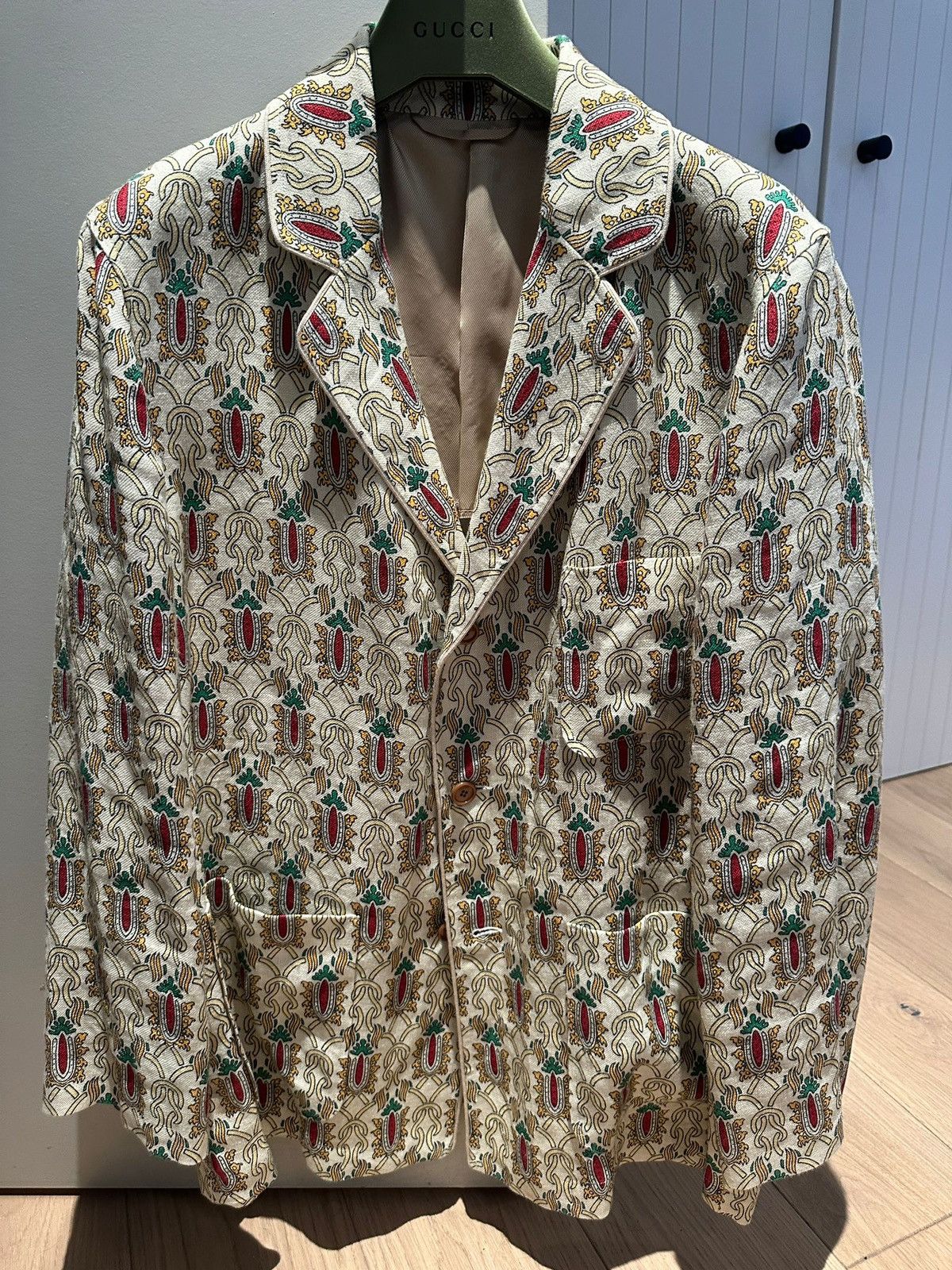 Gucci Gucci Collection "100" Tapestry Blazer Jacket. Size 48 (NEW) Size 48R - 1 Thumbnail