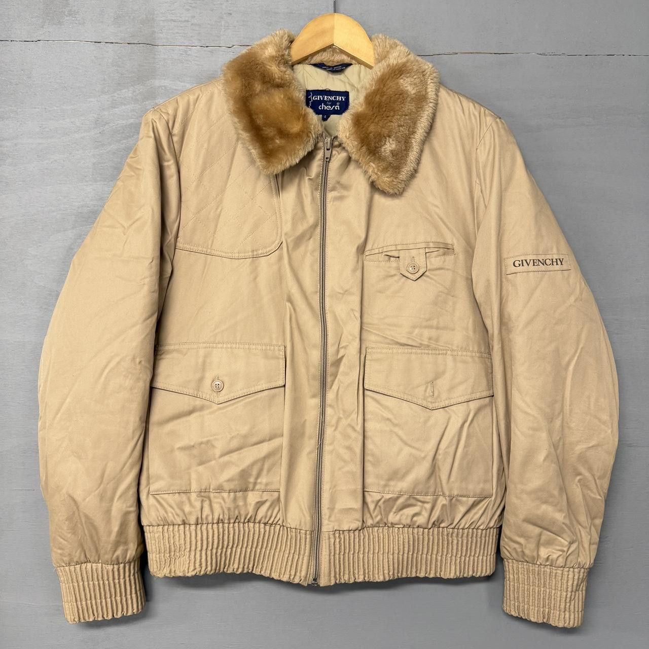 Givenchy 70s Givenchy Aviator Fur Collar Bomber Jacket Size 46 Size US L / EU 52-54 / 3 - 1 Thumbnail