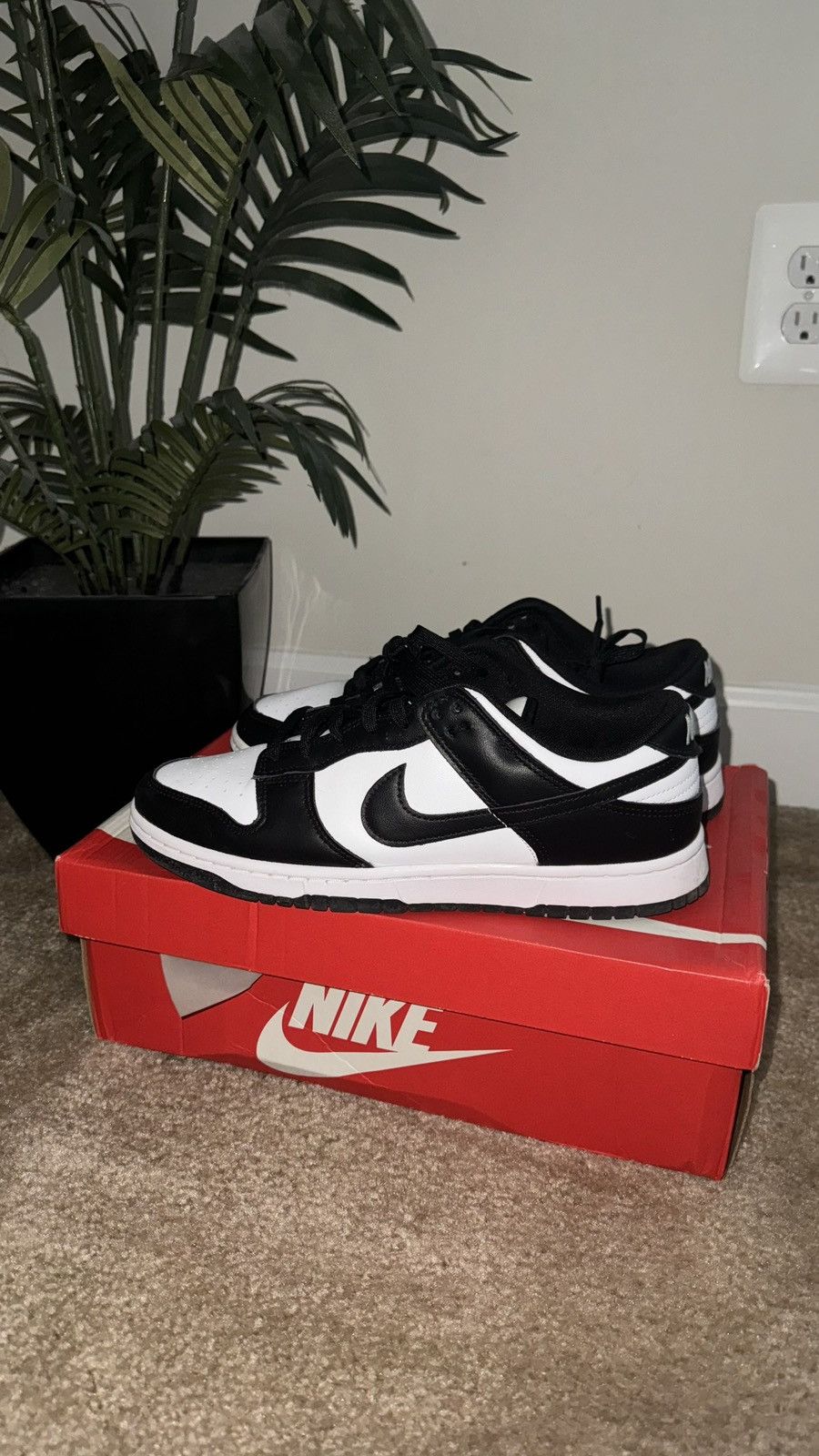 image of Nike Dunk Panda (White/black) - Sz.10 - 8.5/10 Condition Shoes, Men's
