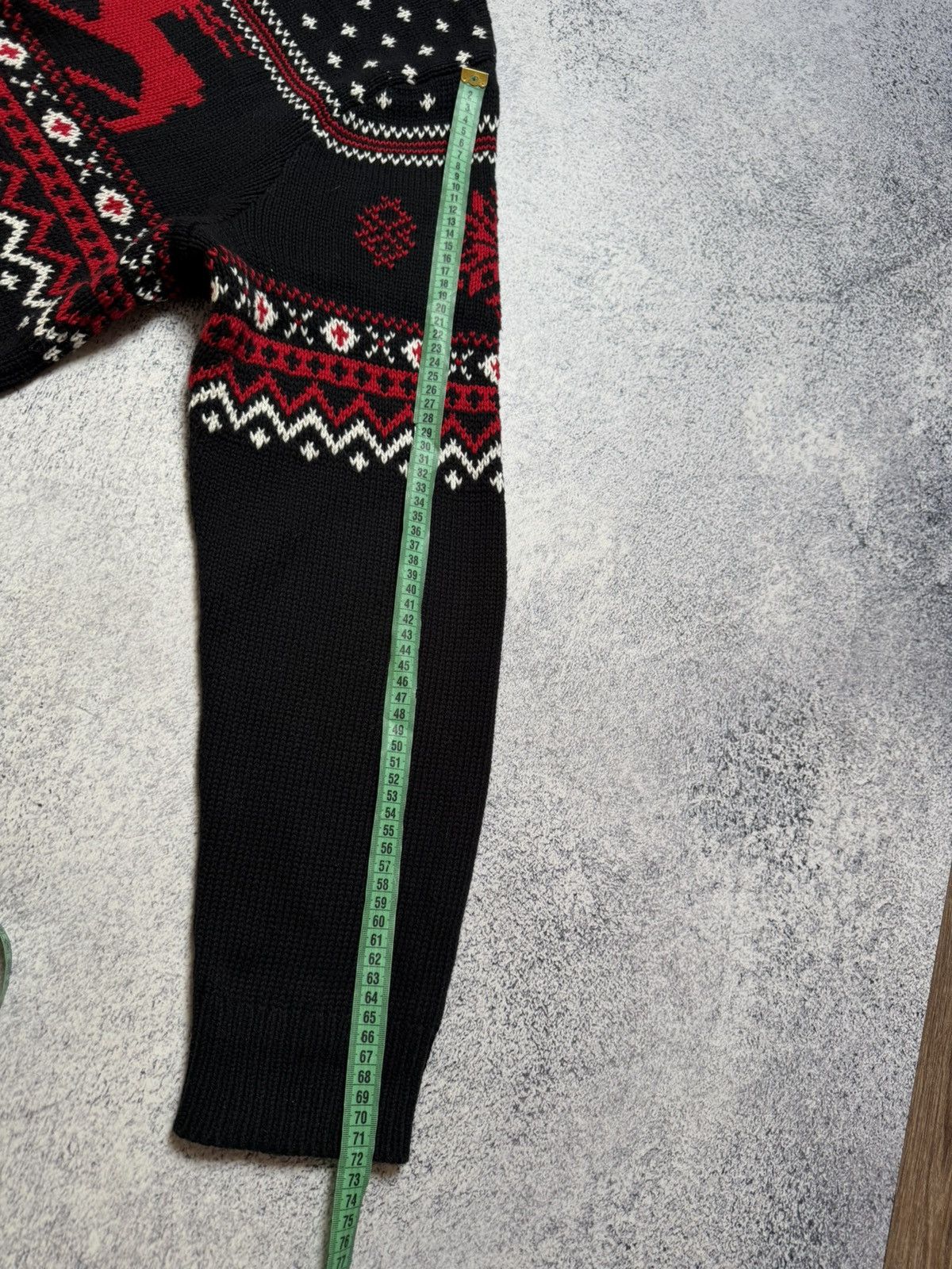 Polo Ralph Lauren RRL Style Fair Isle Nordic Cotton Cashmere Crewneck Sweater Size US XXL / EU 58 / 5 - 17 Thumbnail