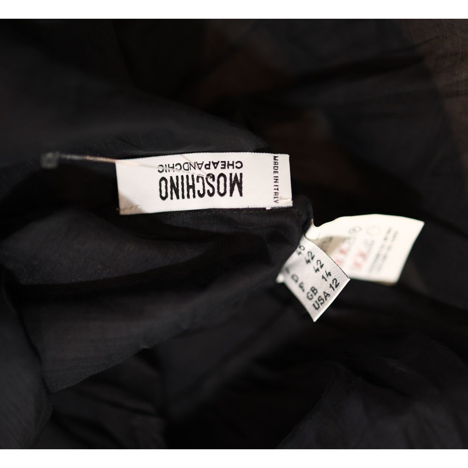 Moschino MOSCHINO Cheap & Chic See Through Chiffon Top Blouse Sz 12 Size XL / US 12-14 / IT 48-50 - 6 Thumbnail