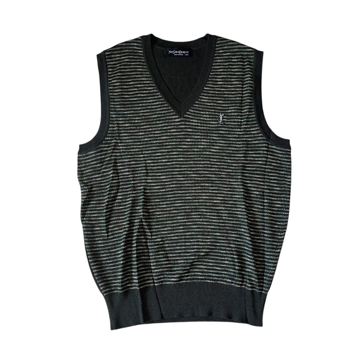 Yves Saint Laurent Vintage ysl knitted sweater vest Size US S / EU 44-46 / 1 - 1 Thumbnail
