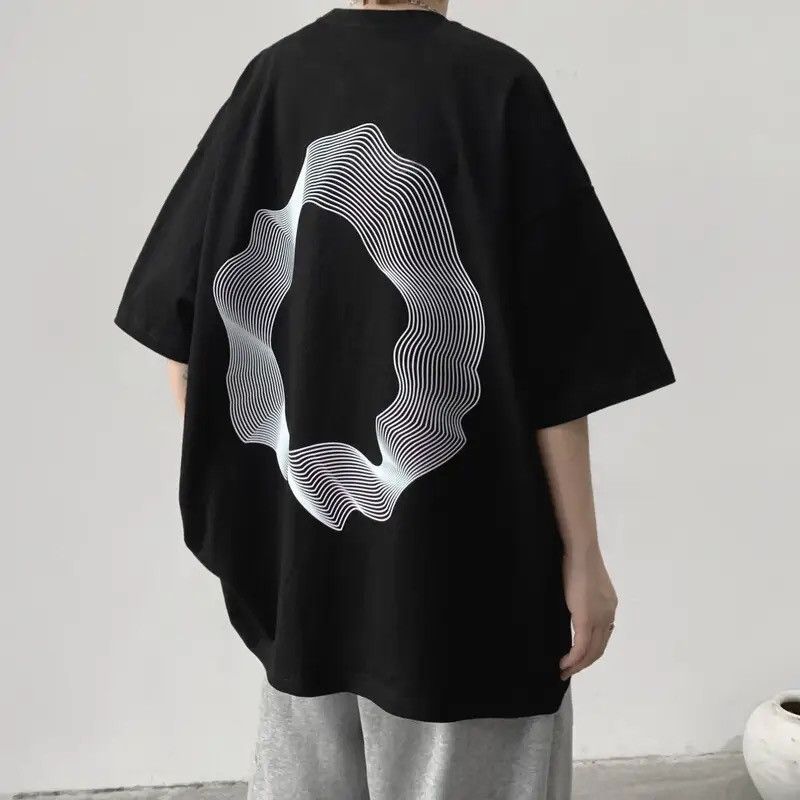 Designer × Japanese Brand Streetwear Oversized Printed Loose Distressed T-Shirt Size US XL / EU 56 / 4 - 1 Thumbnail