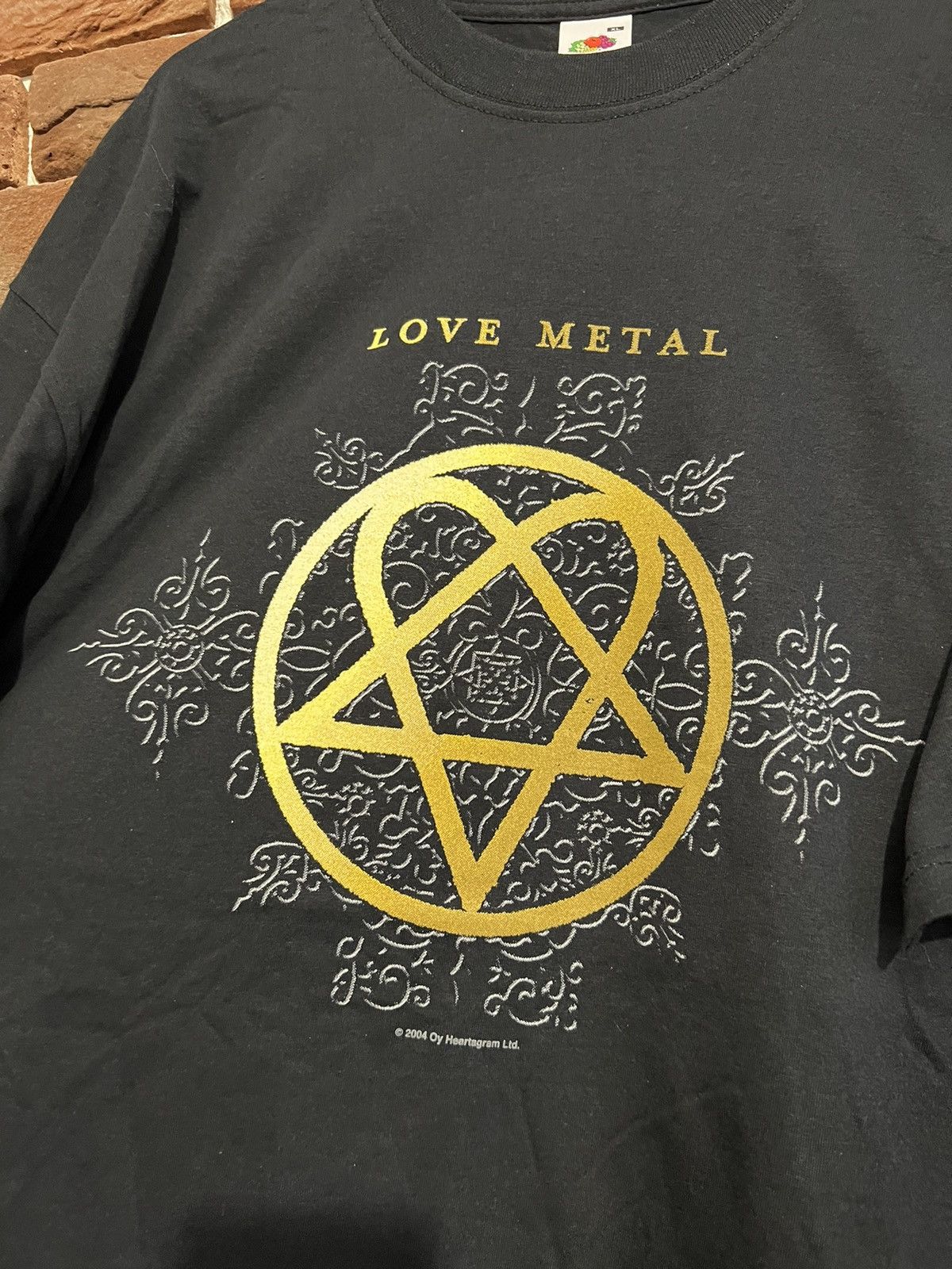 Band Tees Vintage Y2K 2000s HIM Heartagram Logo Shirt Bam Band Metal Size US XL / EU 56 / 4 - 2 Thumbnail