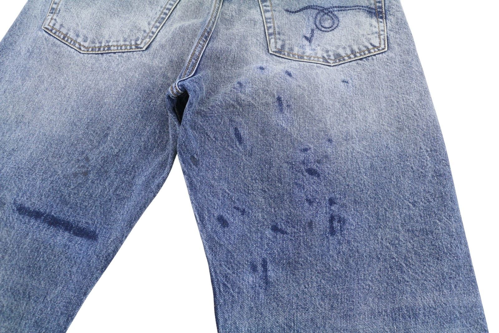 R13 BOYFRIEND 29 Jasper Whiskers Faded Zip Blue FW25 86840 Size 29" - 11 Thumbnail