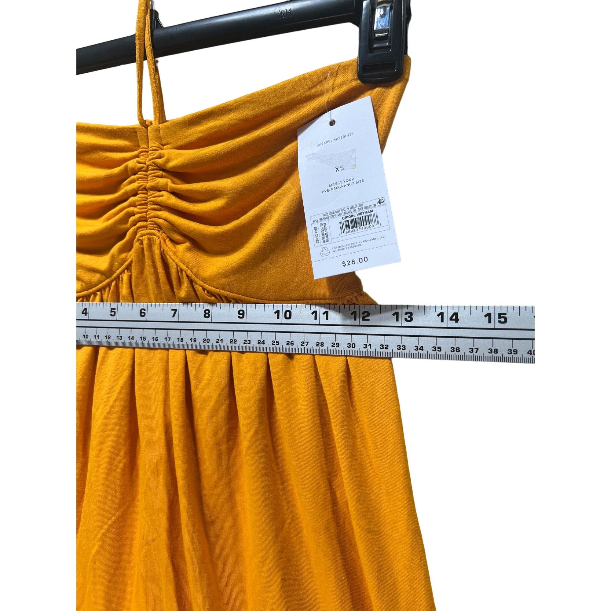 Other Isabel Maternity - Babydoll Maternity Tank Top - Orange - Sm Size S / US 4 / IT 40 - 5 Thumbnail
