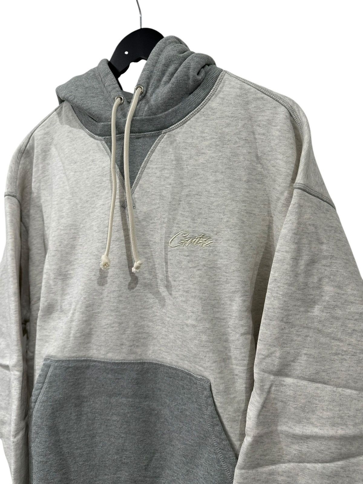 Corteiz Corteiz HMP Contrast Panel Hoodie – Heather Grey Size L Size US L / EU 52-54 / 3 - 2 Thumbnail