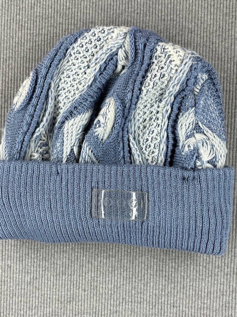 Coogi Coogi blue/white beanie cable knit hat rare 90s Size ONE SIZE - 2 Thumbnail