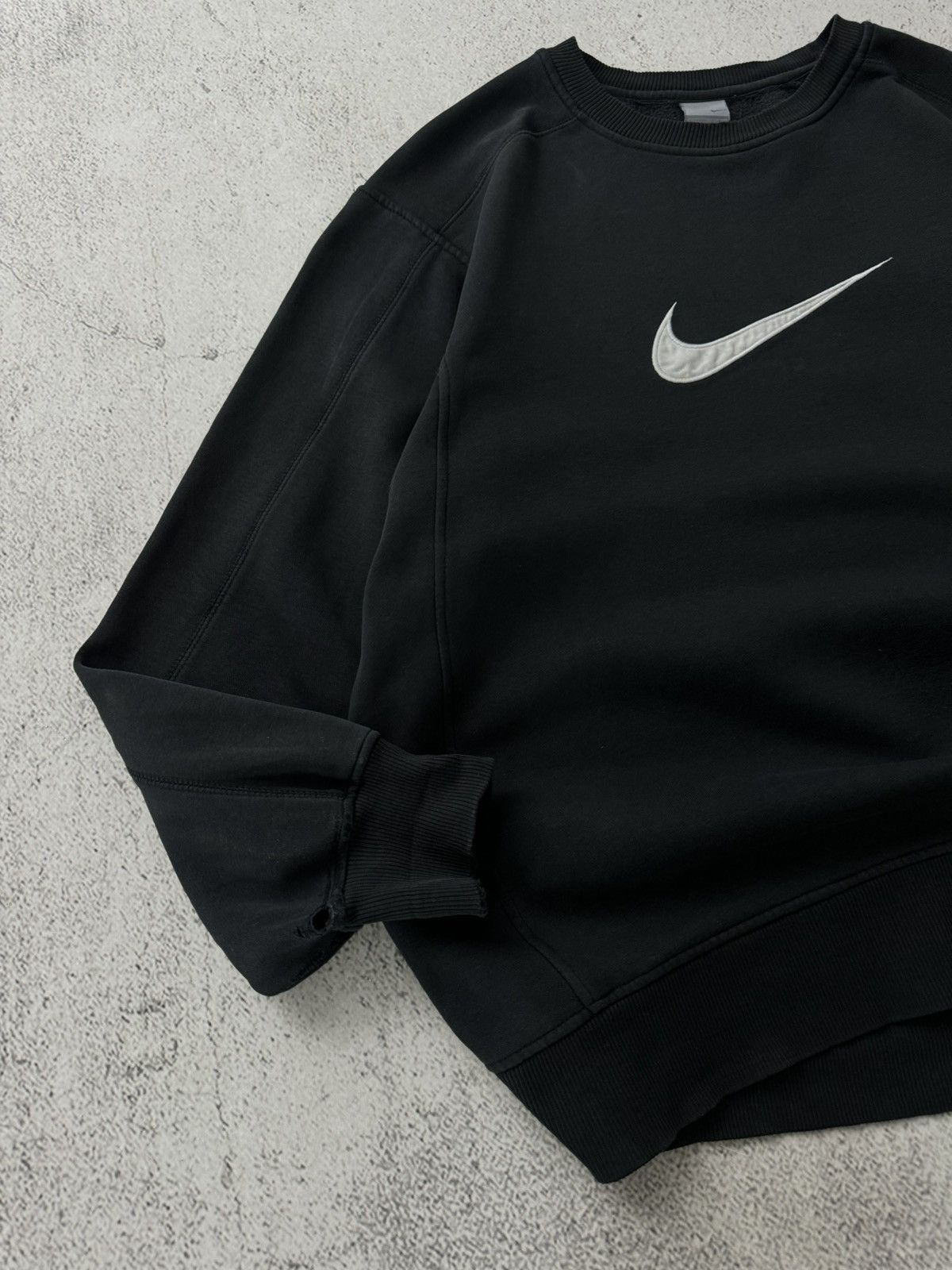 Nike × Vintage Nike Big Swoosh Faded Sweatshirt Size US XL / EU 56 / 4 - 5 Thumbnail