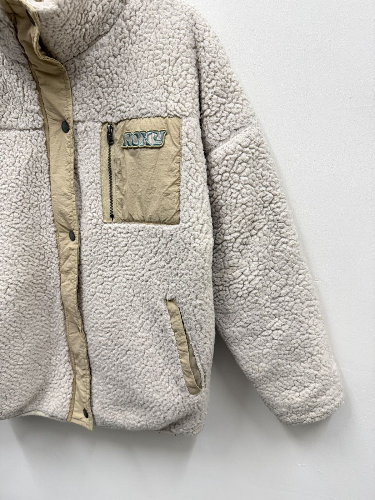 Japanese Brand Vintage Roxy Deep Pile Fleece Jacket Size US M / EU 48-50 / 2 - 3 Thumbnail