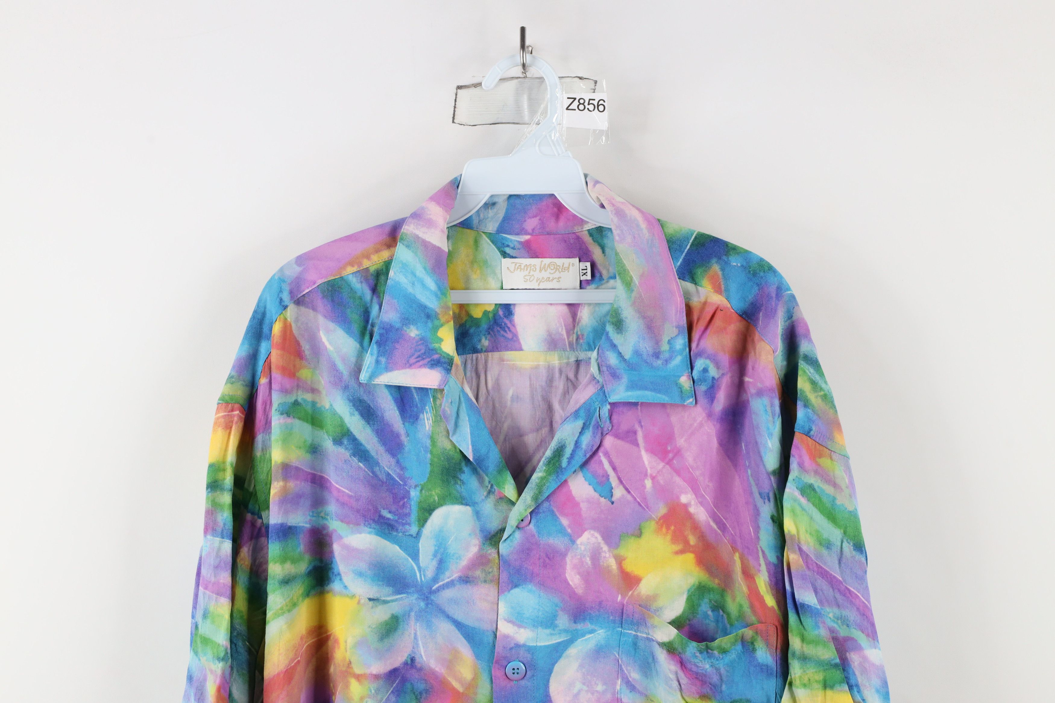 Vintage Vintage Y2K Jams World 50 Years Flower Button Shirt USA Size US XL / EU 56 / 4 - 2 Thumbnail