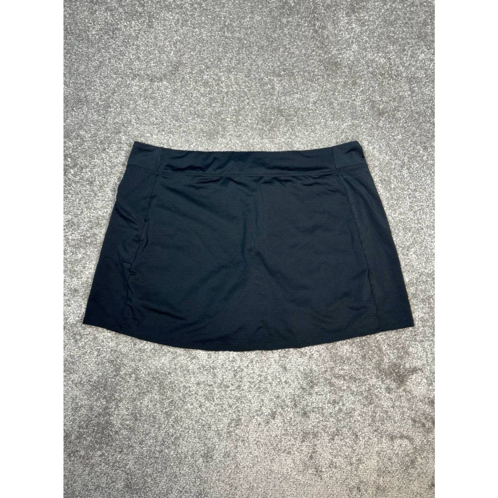 Vintage LL Bean Skort XL Regular Gray Compression Liner Logo Stretch Golf Women Size 40" / US 18 - 7 Thumbnail