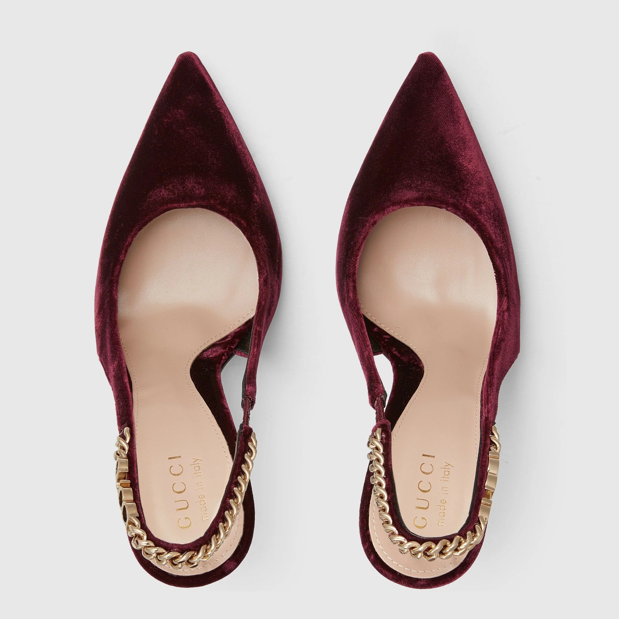 Gucci oc11z0126 Gucci Signoria Slingback Pumps in Bordeaux Size US 8 / IT 38 - 6 Thumbnail